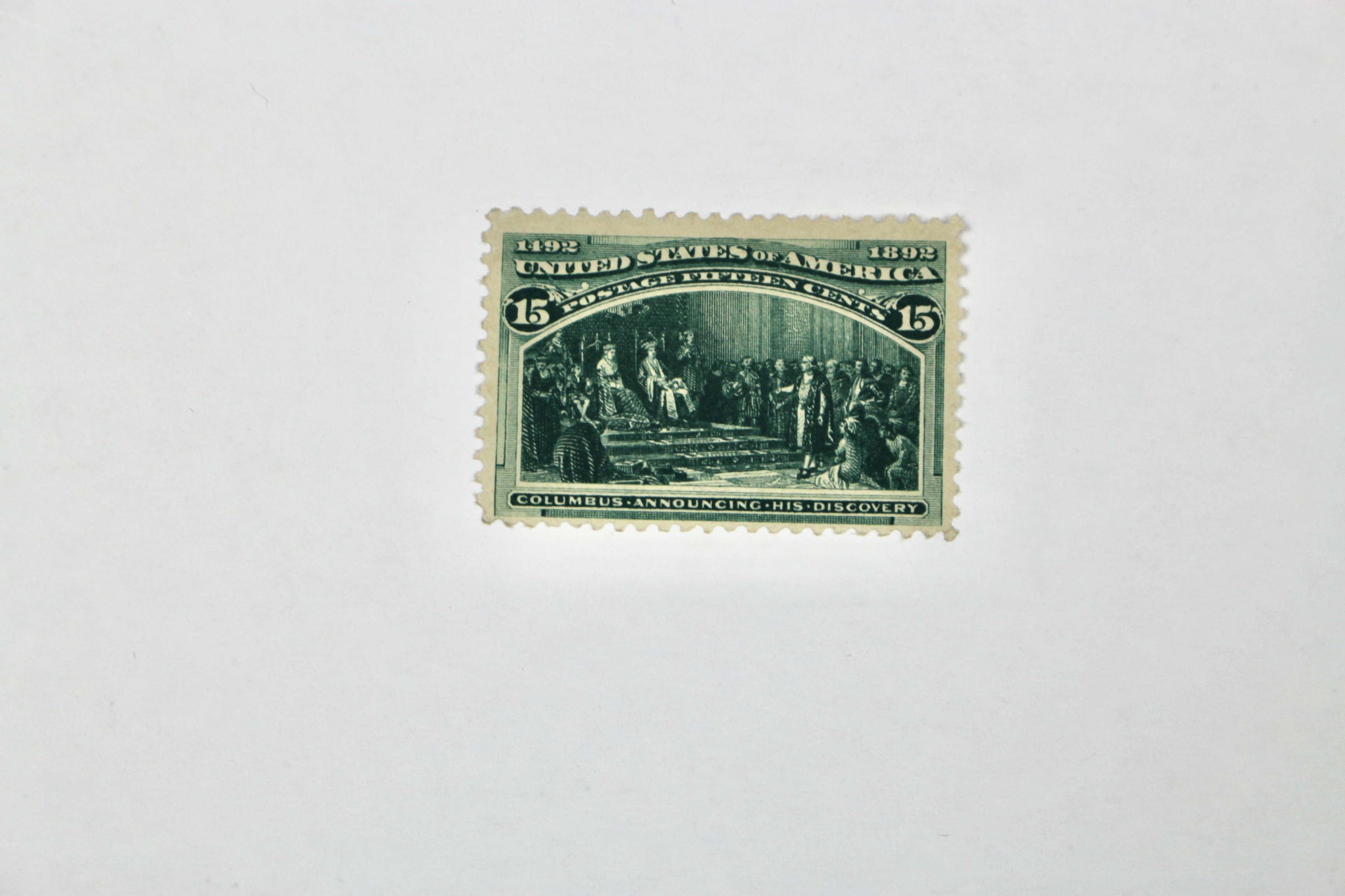 Two 1893 Columbian Exposition Postage Stamps, Scott 236 and 238