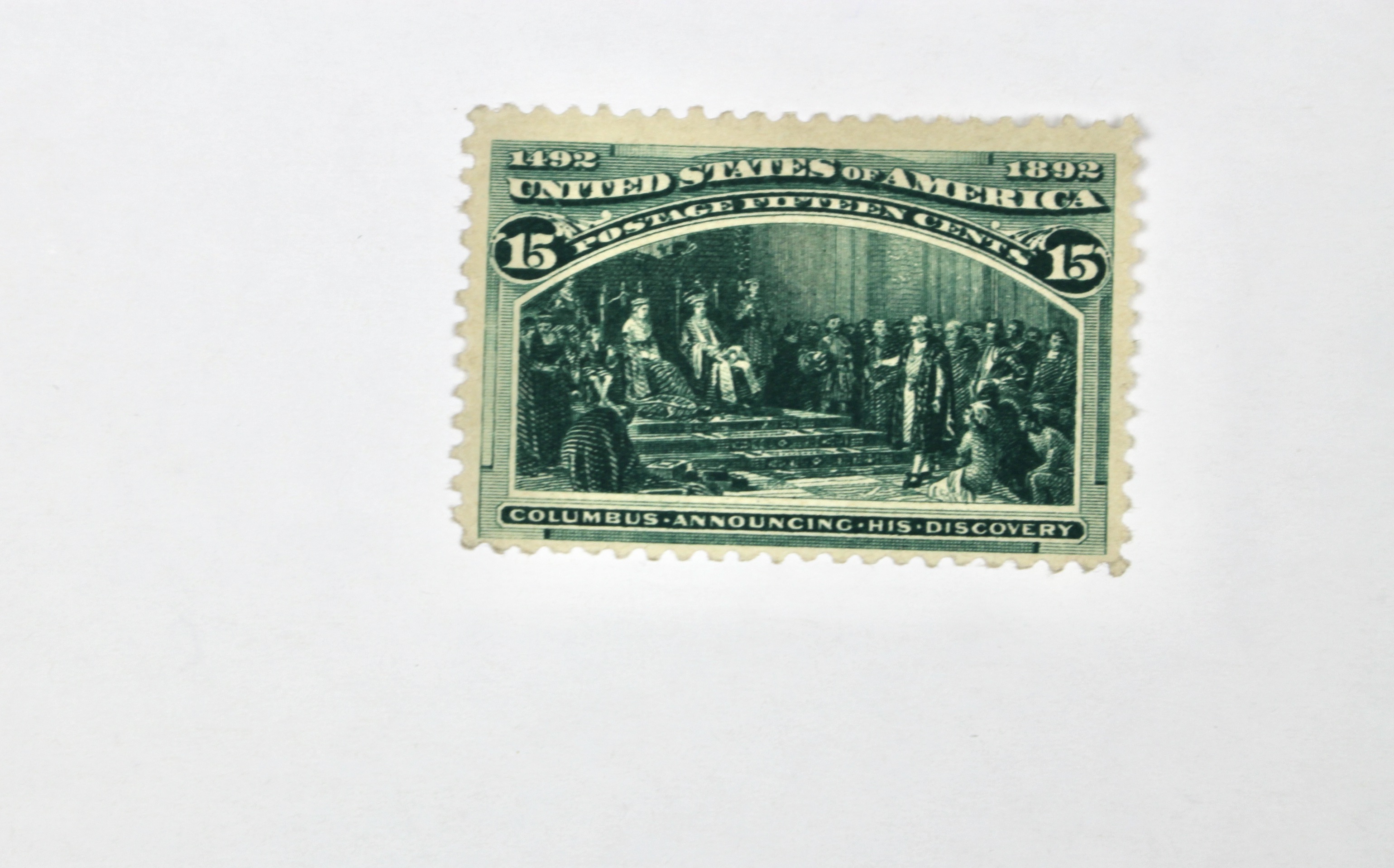 Two 1893 Columbian Exposition Postage Stamps, Scott 236 and 238