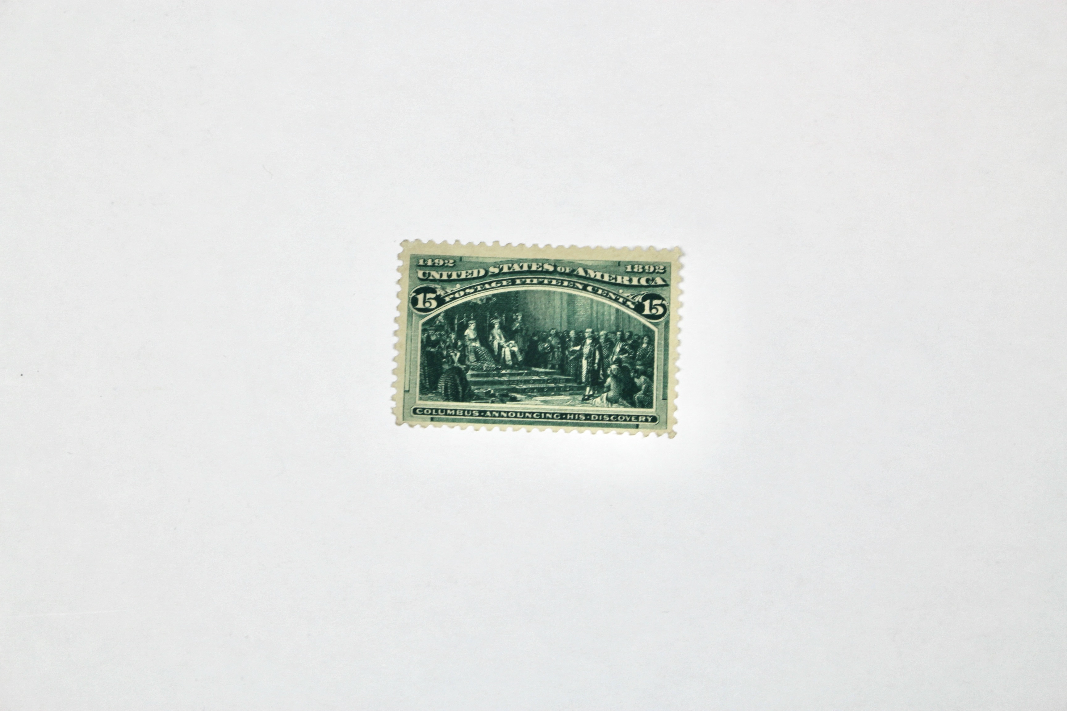 Two 1893 Columbian Exposition Postage Stamps, Scott 236 and 238
