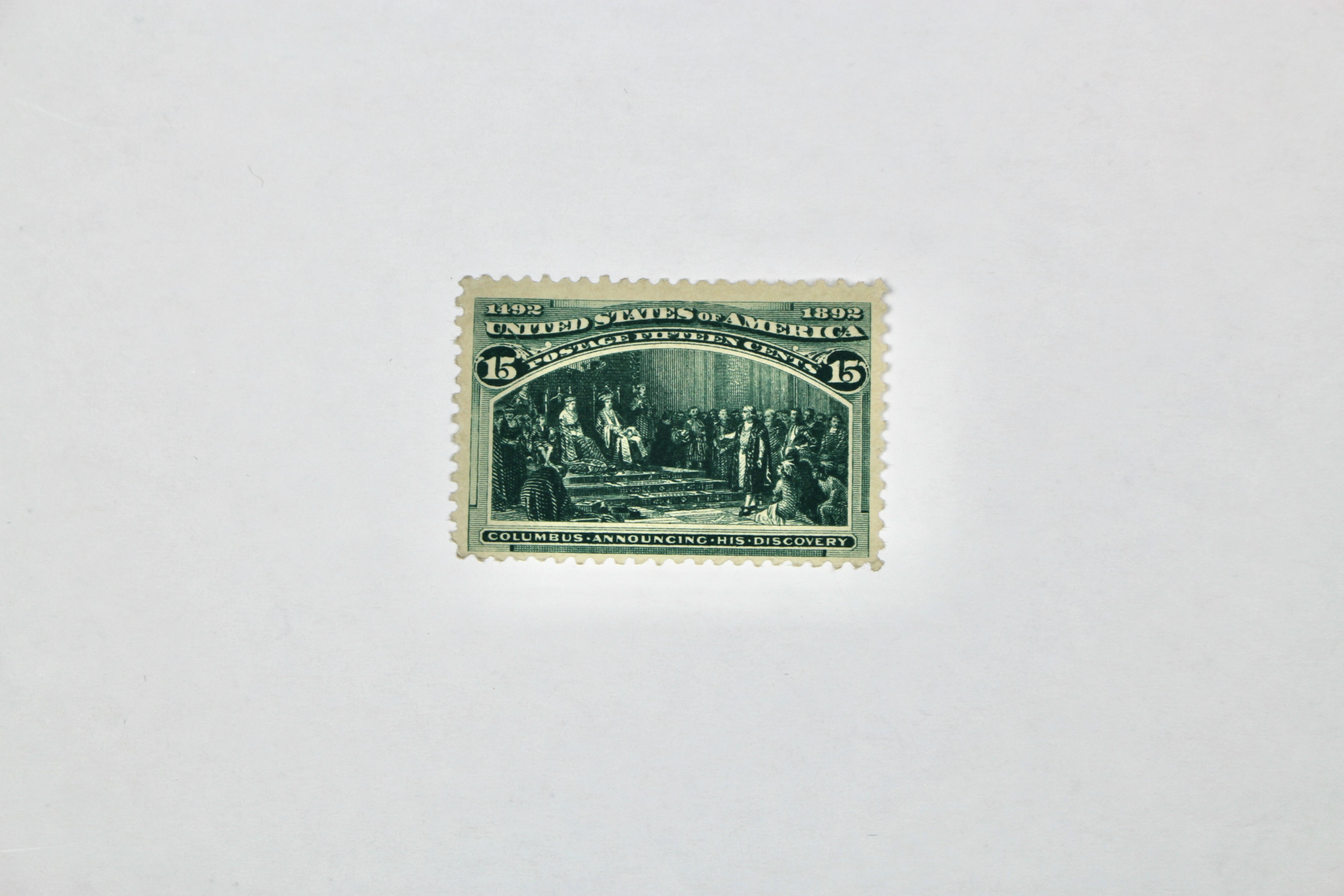 Two 1893 Columbian Exposition Postage Stamps, Scott 236 and 238