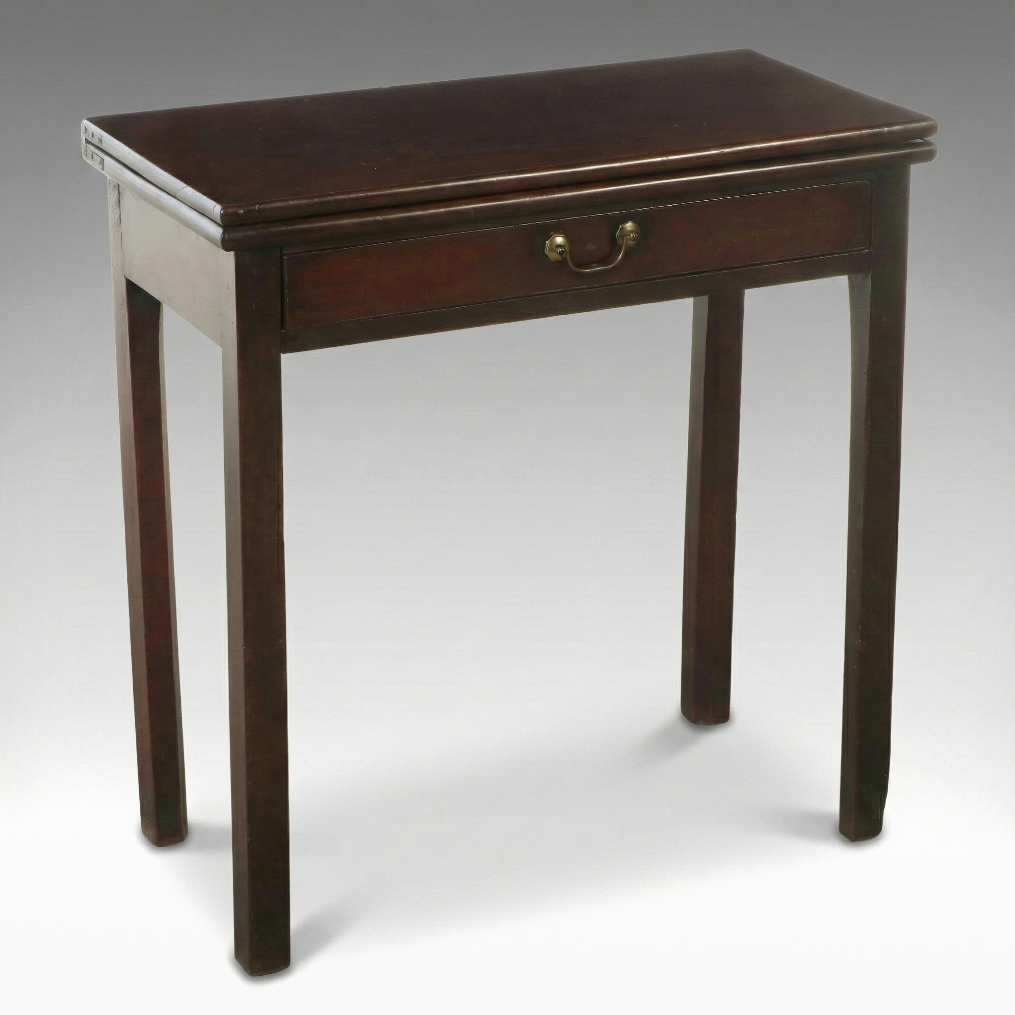 George III Style Mahogany Flip-Top Games Table, Late 18th/Early 19th Century