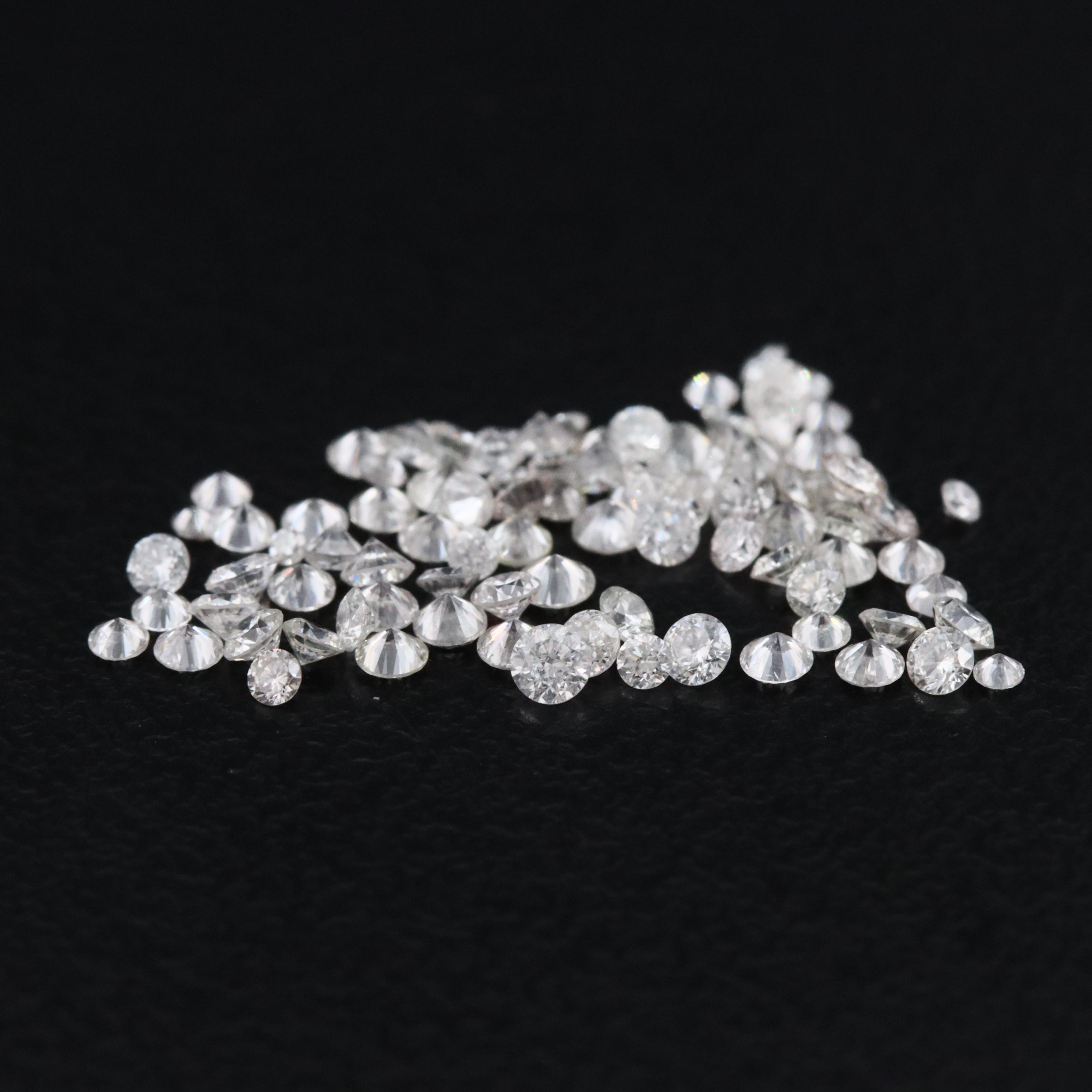Loose 0.99 CTW Lab Grown Diamond Melee Lot