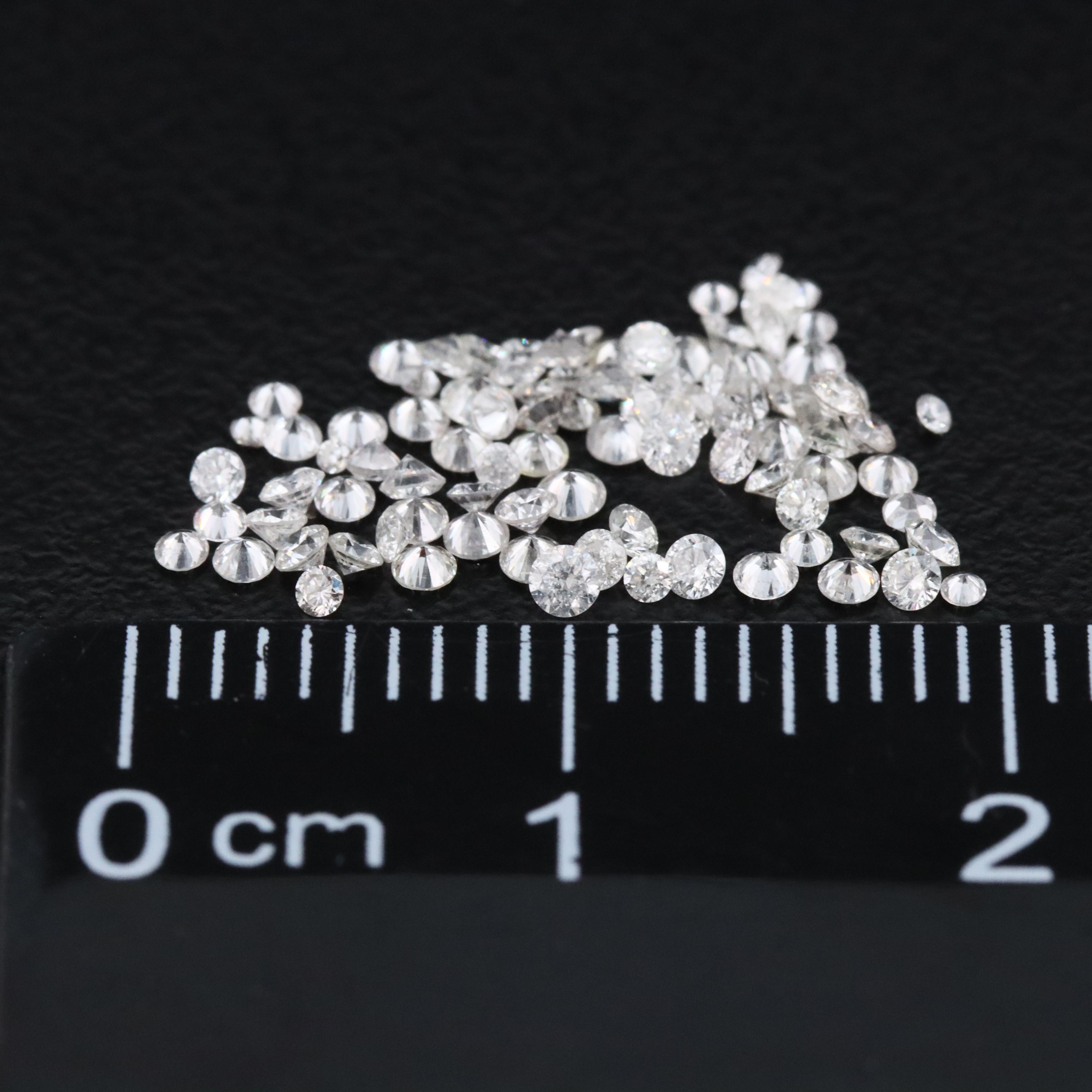 Loose 0.99 CTW Lab Grown Diamond Melee Lot