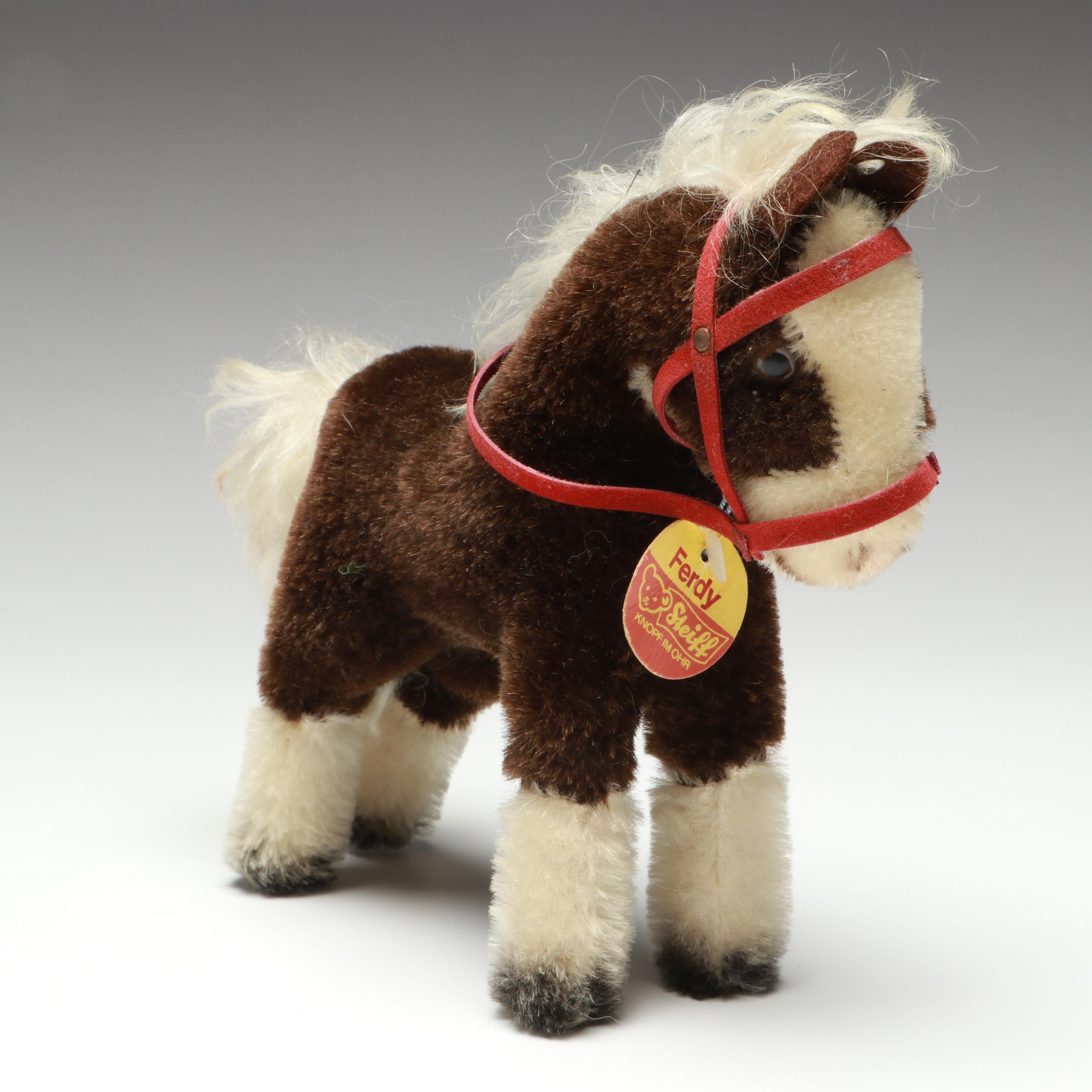 Steiff "Spielpferd Ferdy" Mohair Pony, Late 20th Century
