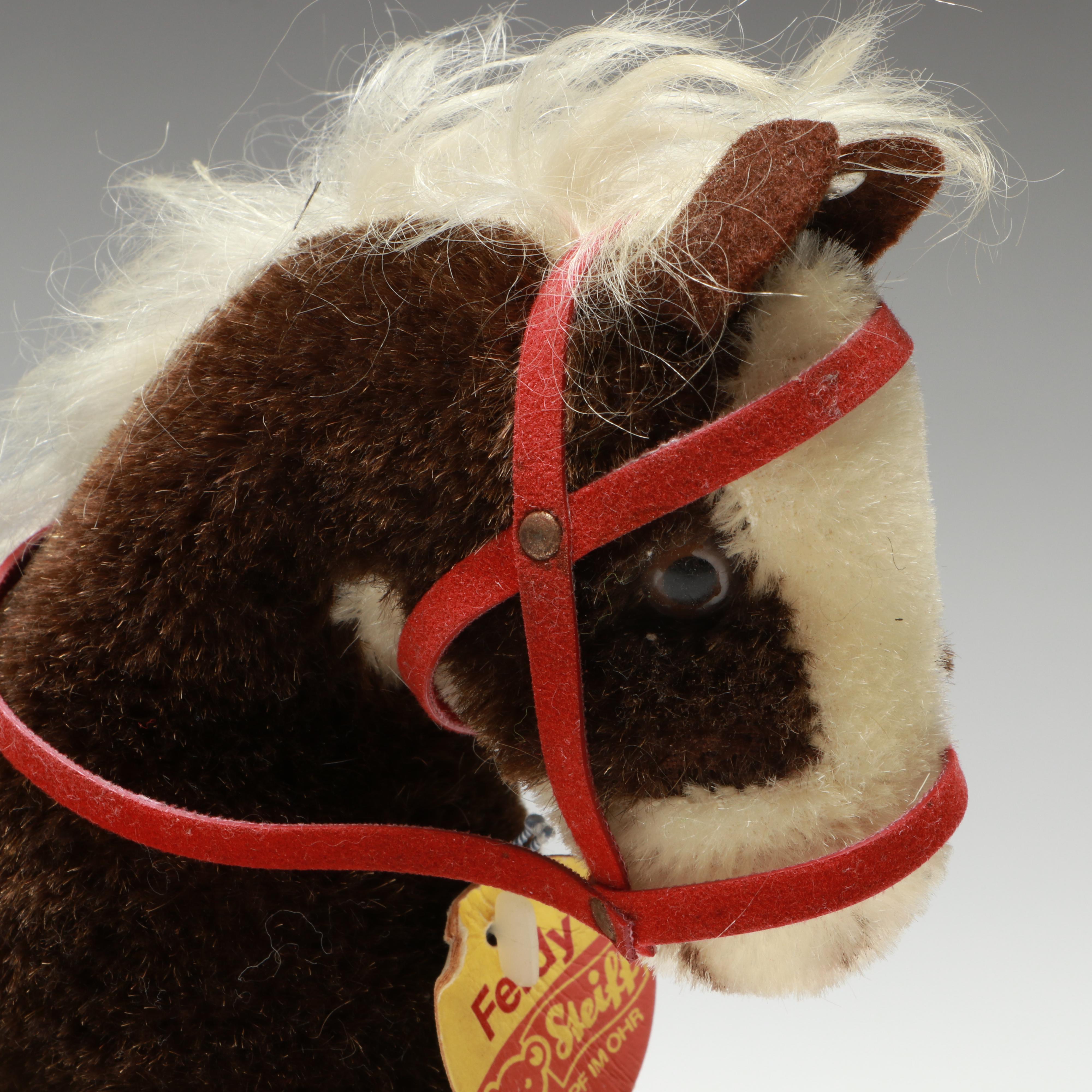 Steiff "Spielpferd Ferdy" Mohair Pony, Late 20th Century