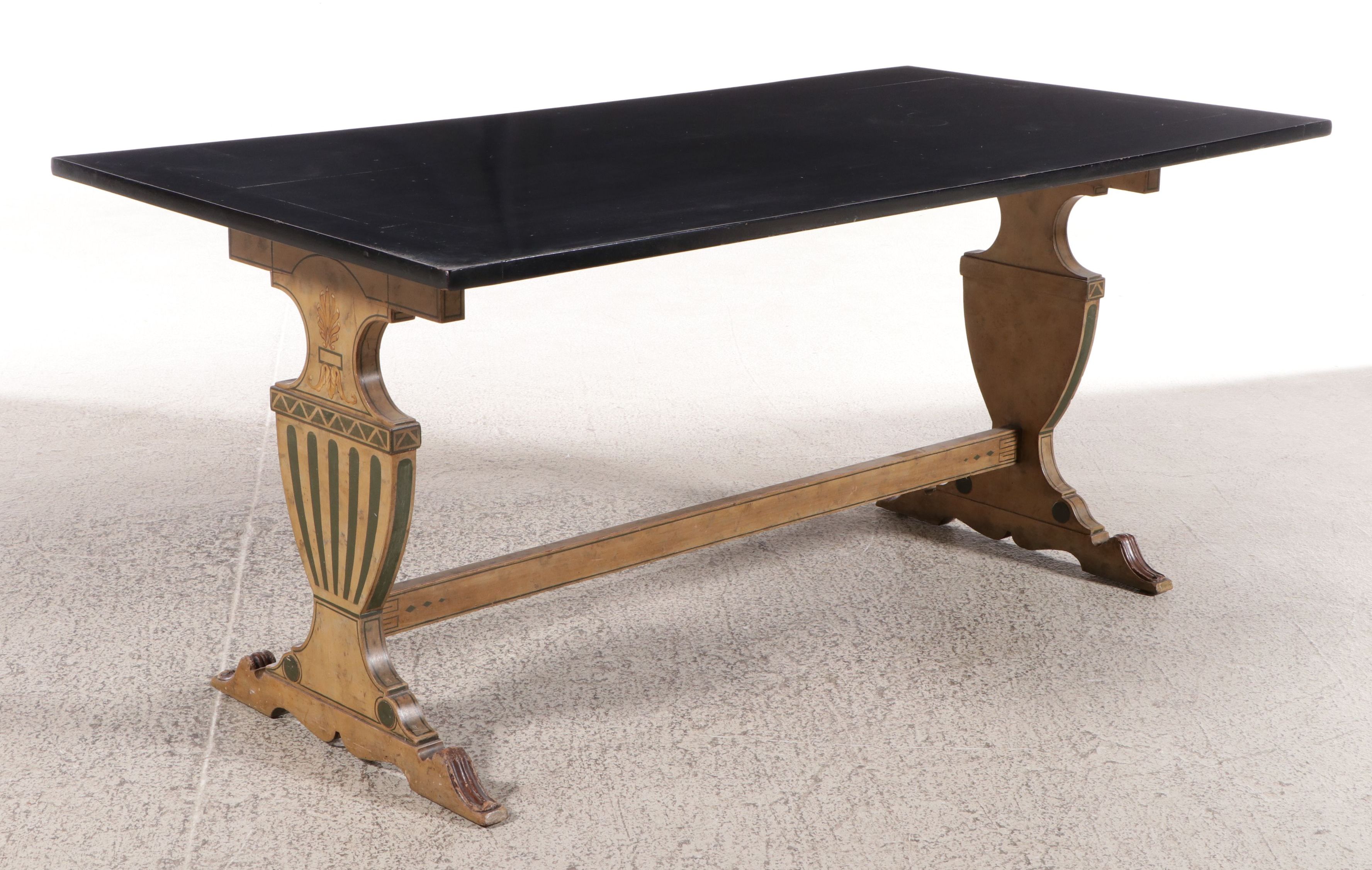 Five-Piece Bittners Adams Style Paint-Decorated Dining Set