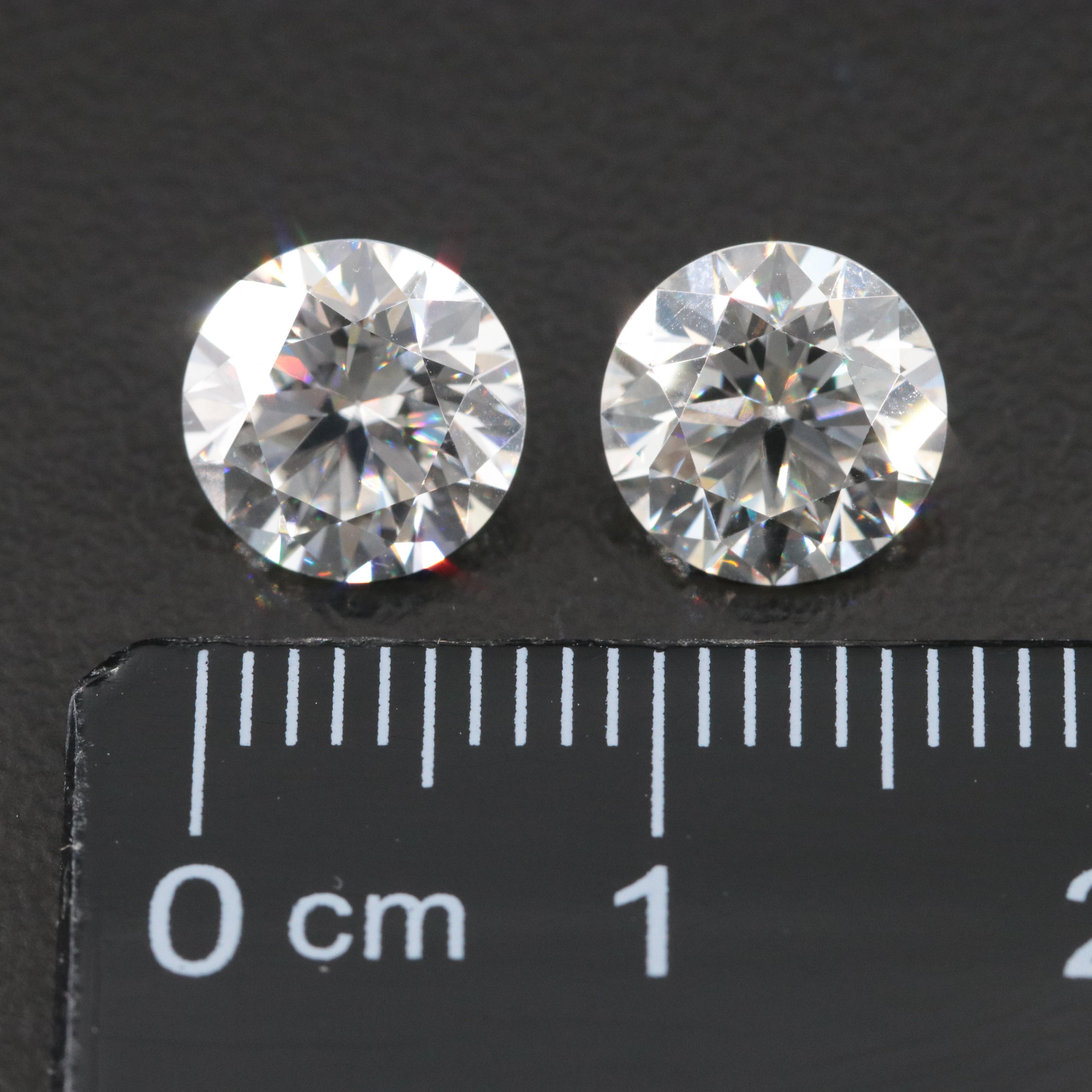 Loose 3.42 CTW Lightbox Lab Grown Diamond Pair