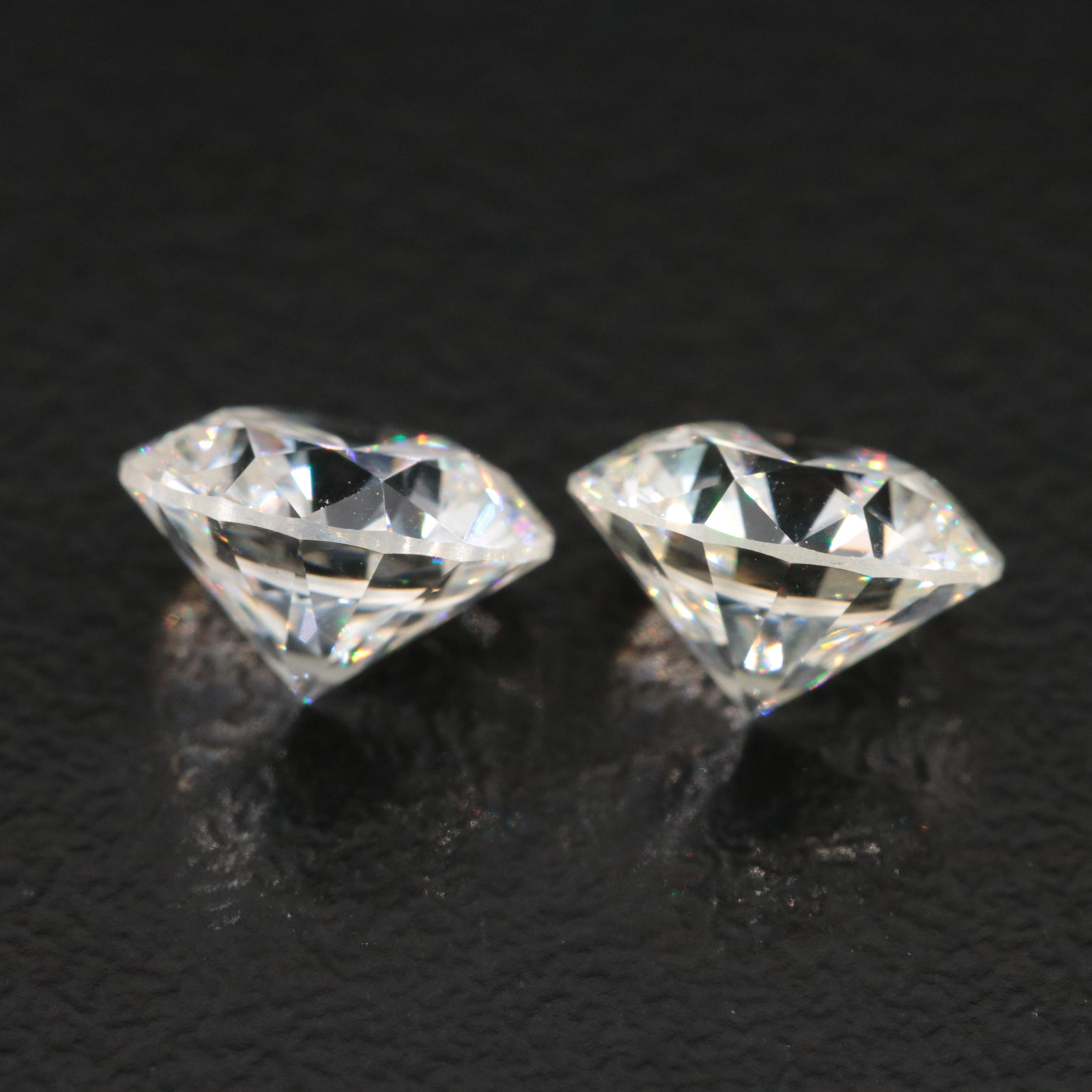Loose 3.42 CTW Lightbox Lab Grown Diamond Pair