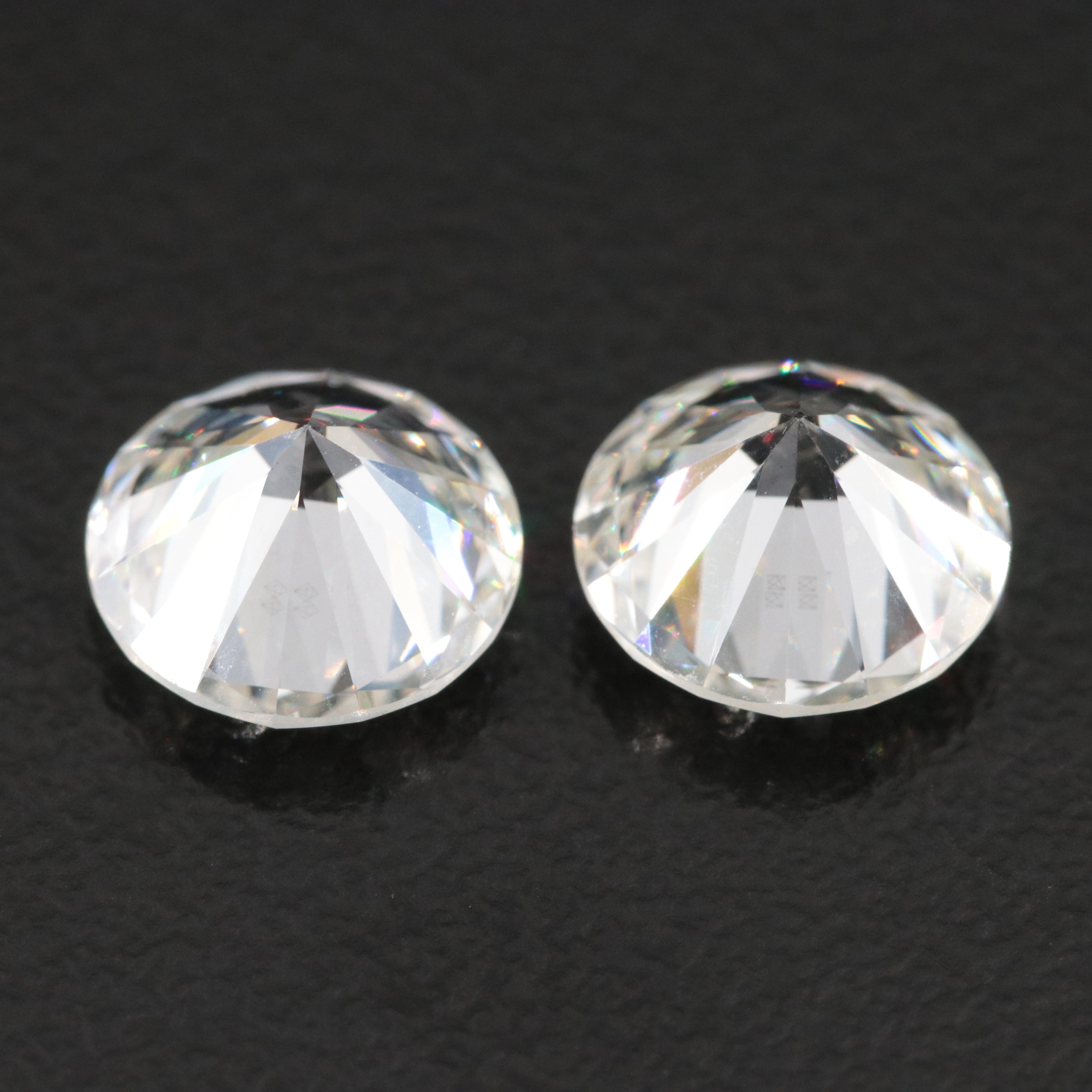Loose 3.42 CTW Lightbox Lab Grown Diamond Pair