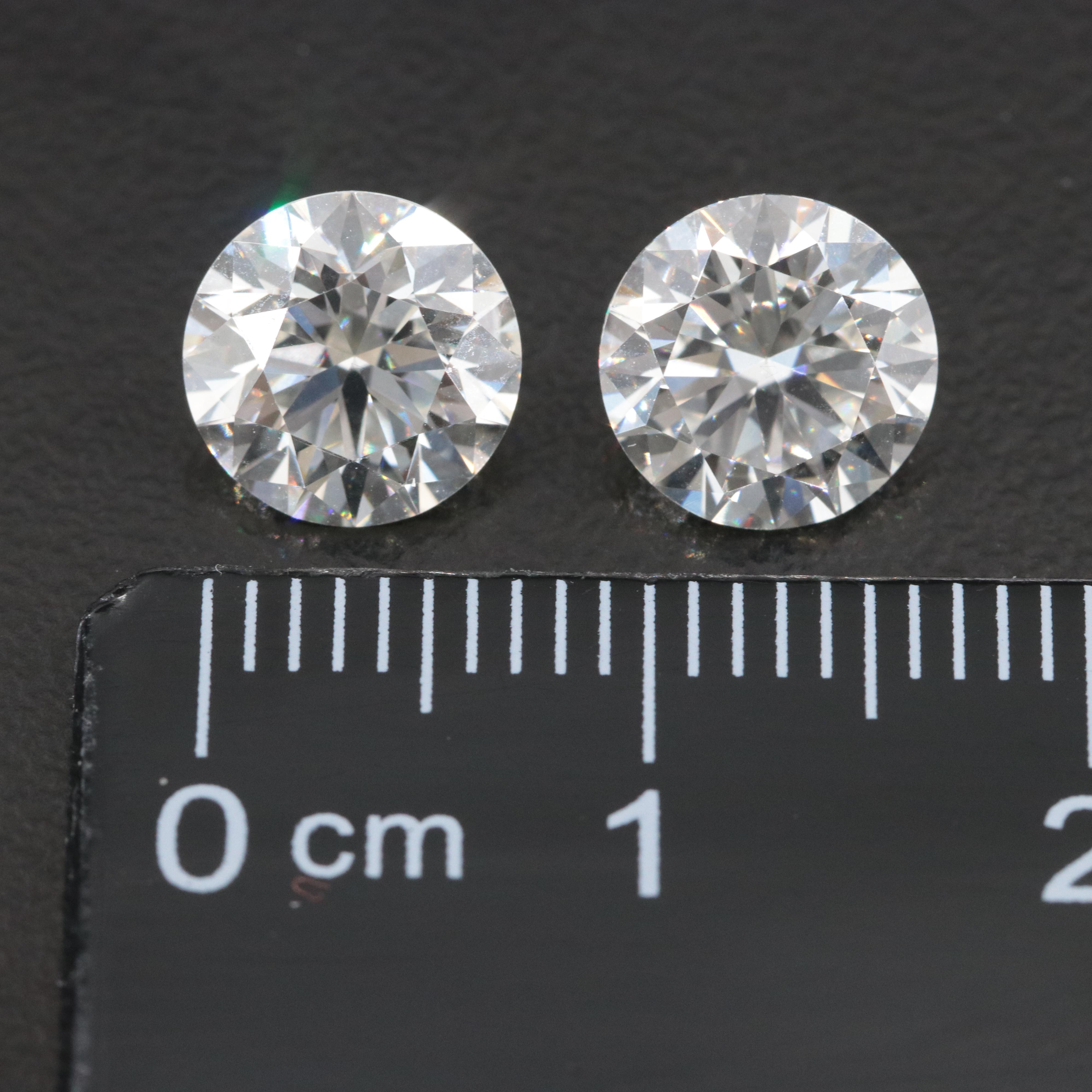 Loose 3.47 CTW Lightbox Lab Grown Diamond Pair
