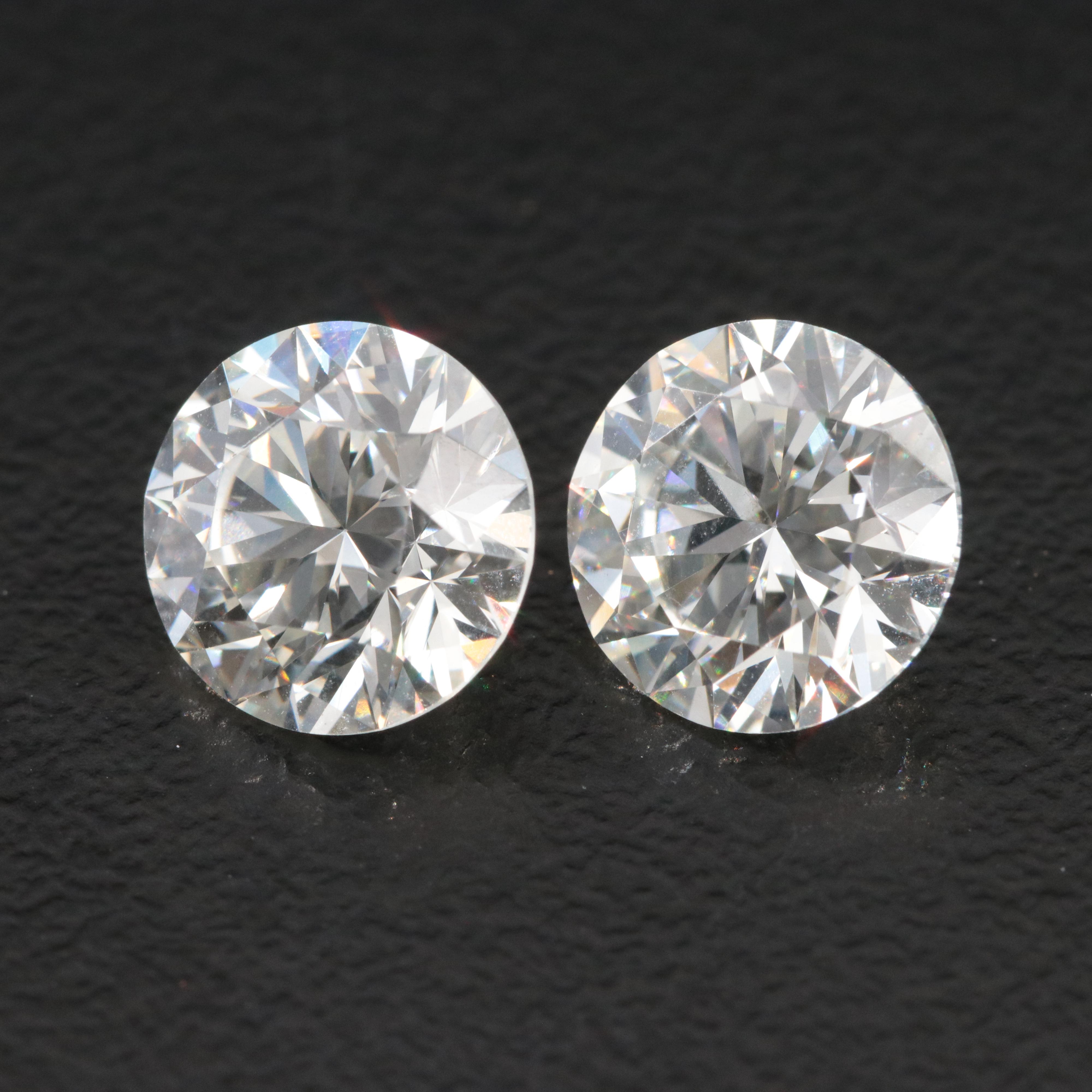 Loose 3.47 CTW Lightbox Lab Grown Diamond Pair