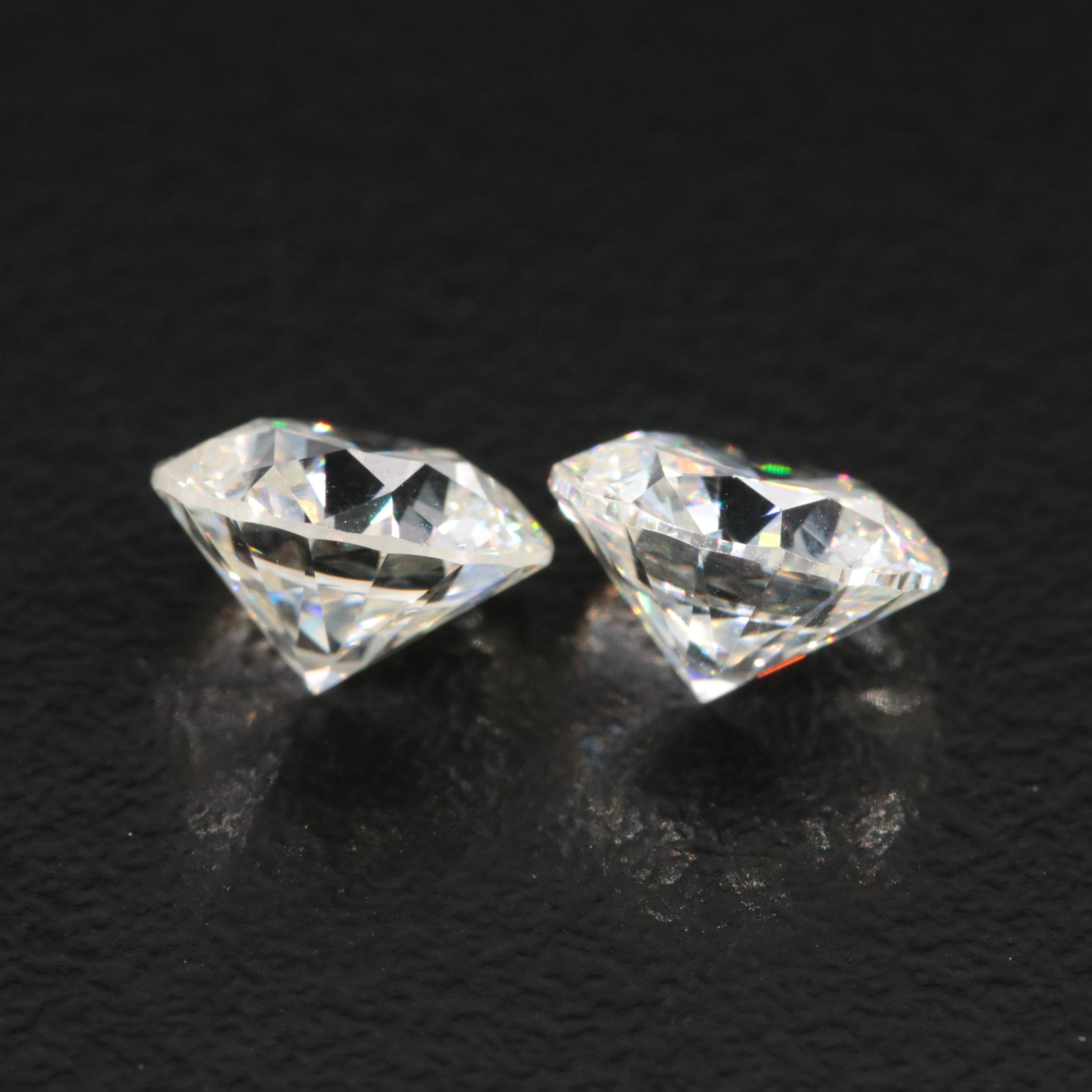 Loose 3.47 CTW Lightbox Lab Grown Diamond Pair
