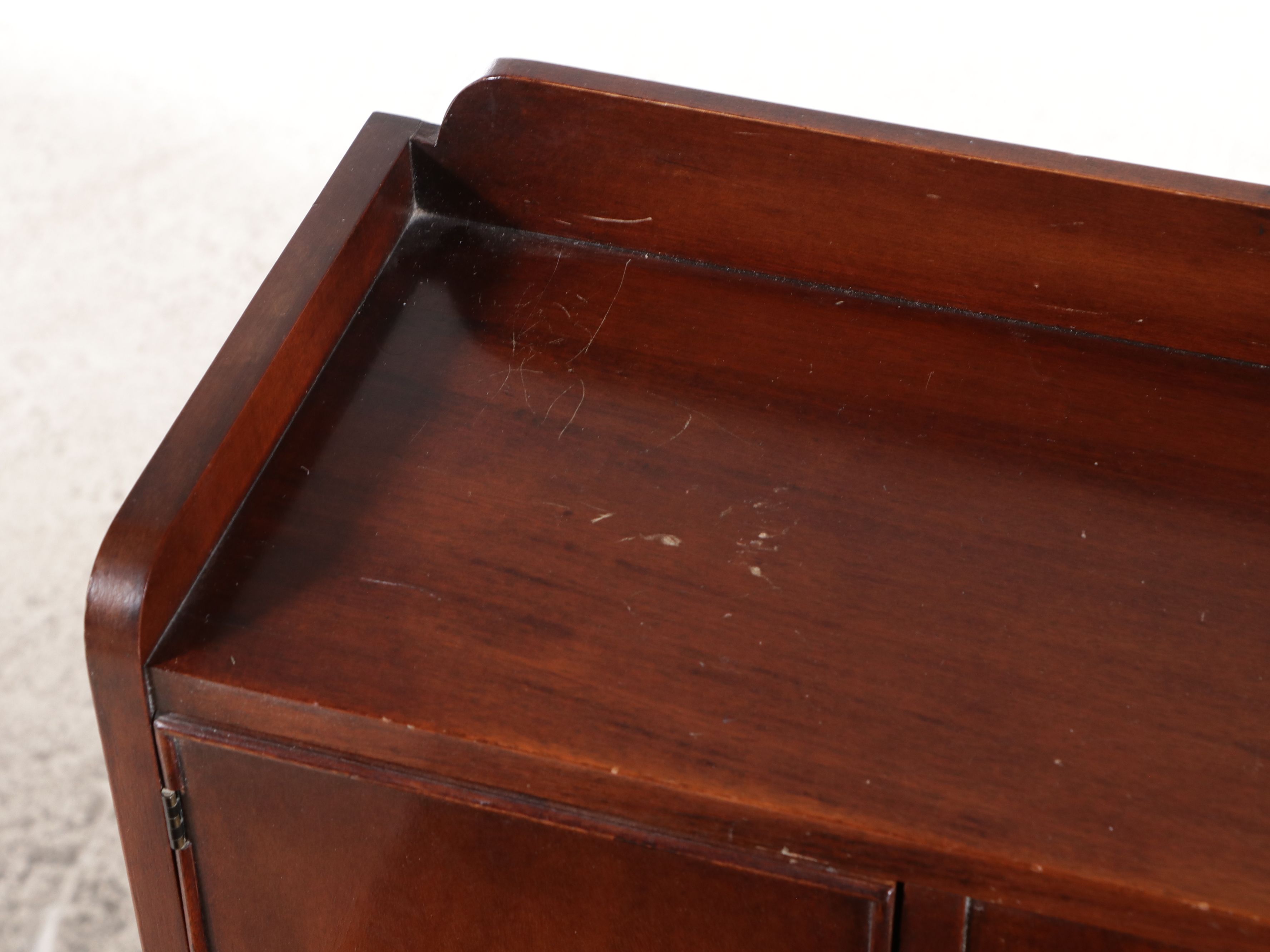 Federal Revival Mahogany Lady's Writing Desk with Cabinet Top
