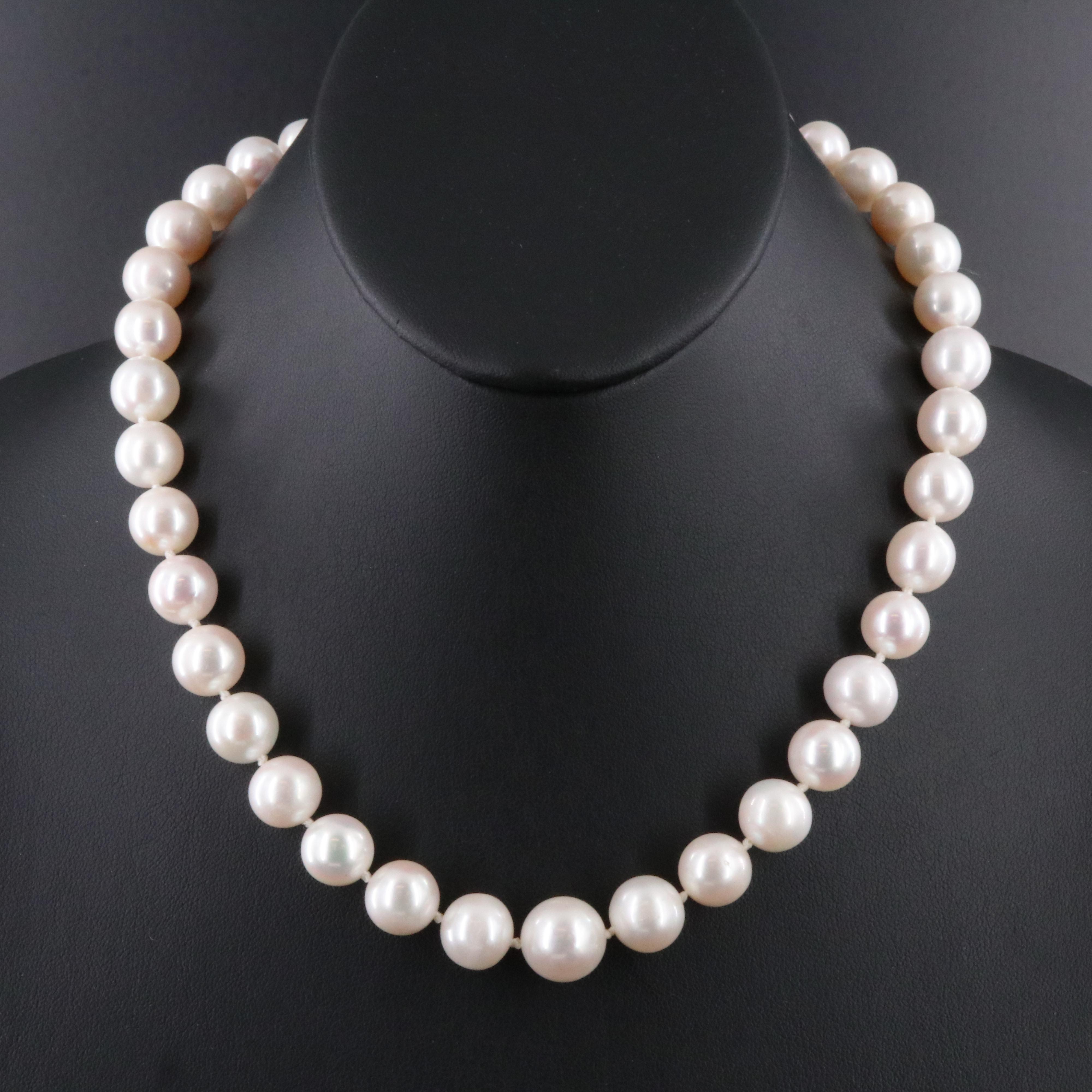 Pearl Necklace with 14K Clasp