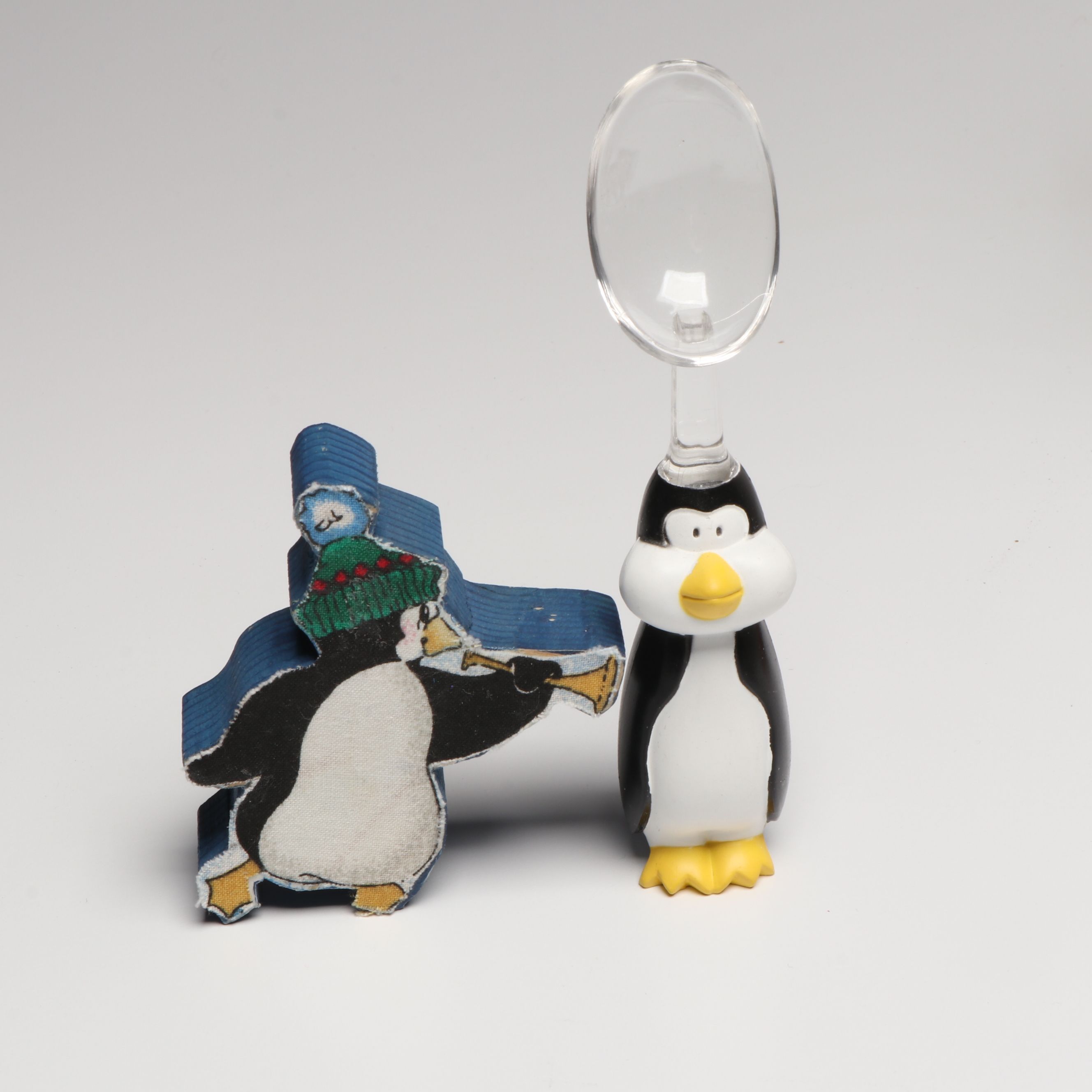 D&V Co. Talking Penguin Chatterbox Radio with Candle Toppers, More Penguin Décor