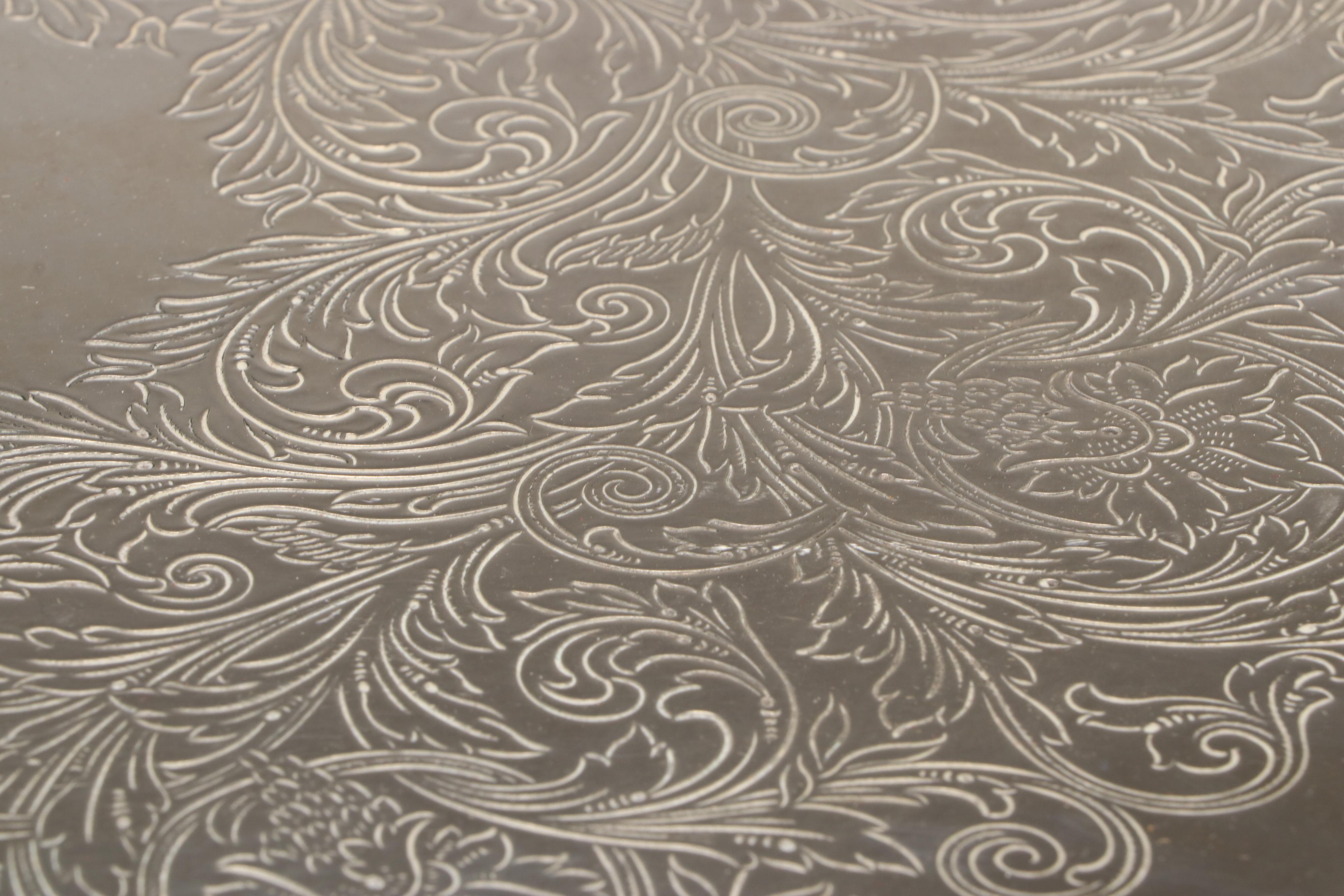 Victorian Style Monogrammed Silver Plate Teaware