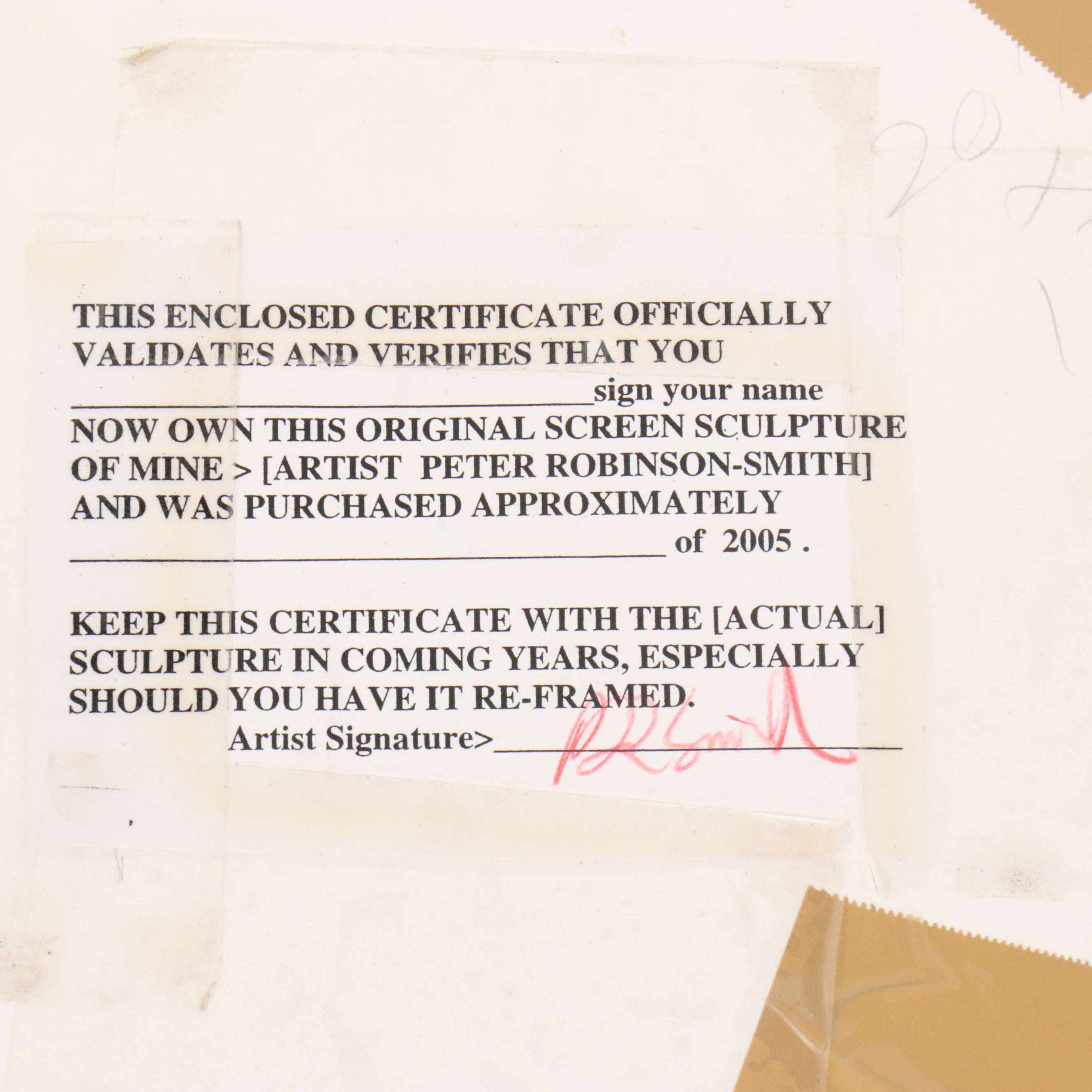 Peter Robinson-Smith Wire Mesh Bas-Relief Sculpture of Female Nude, 2005