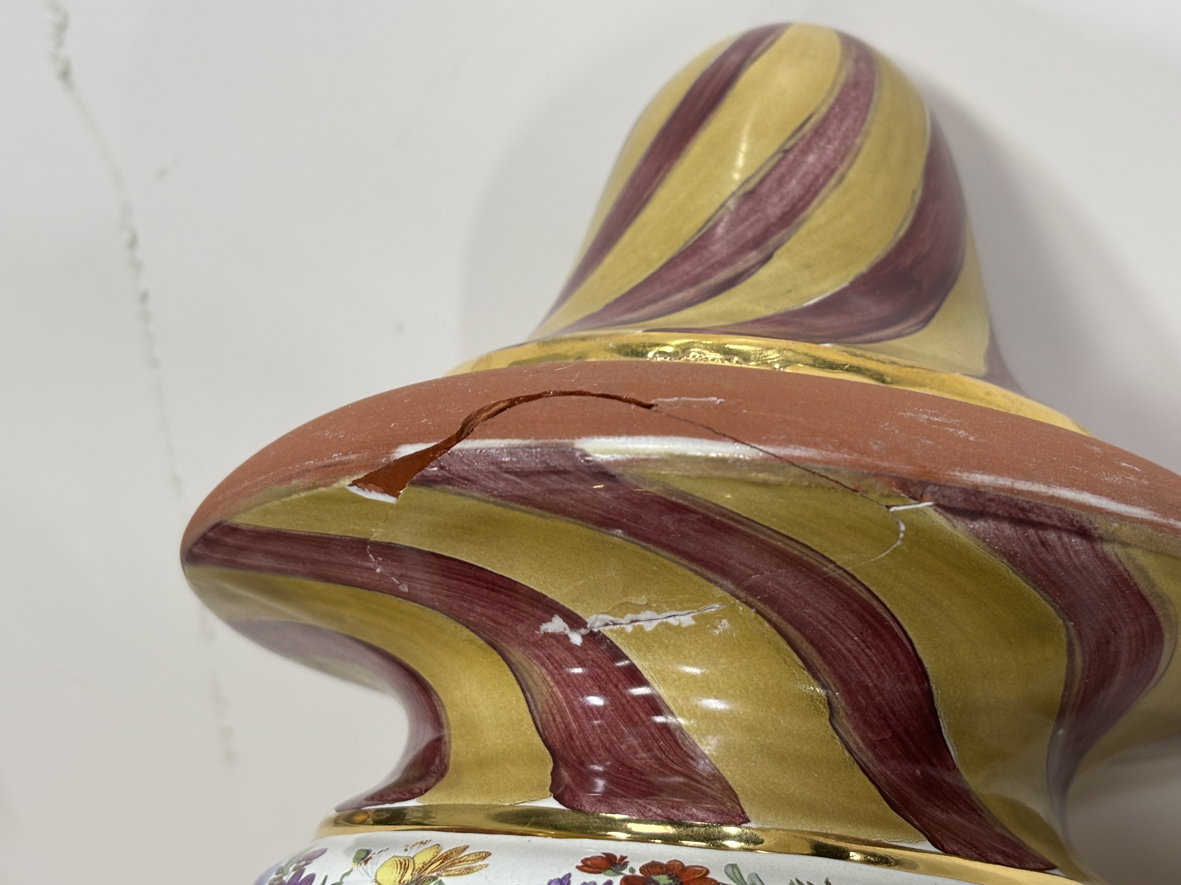 MacKenzie-Childs "On Wall Street" Upholstered Setting Seat