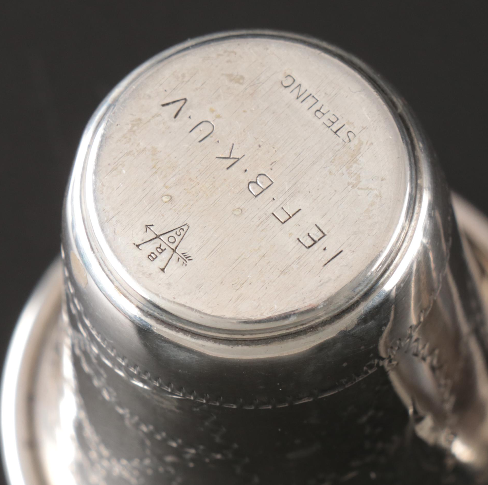 Austro-Hungarian 750 Silver with Other Engraved Sterling Kiddush Cups