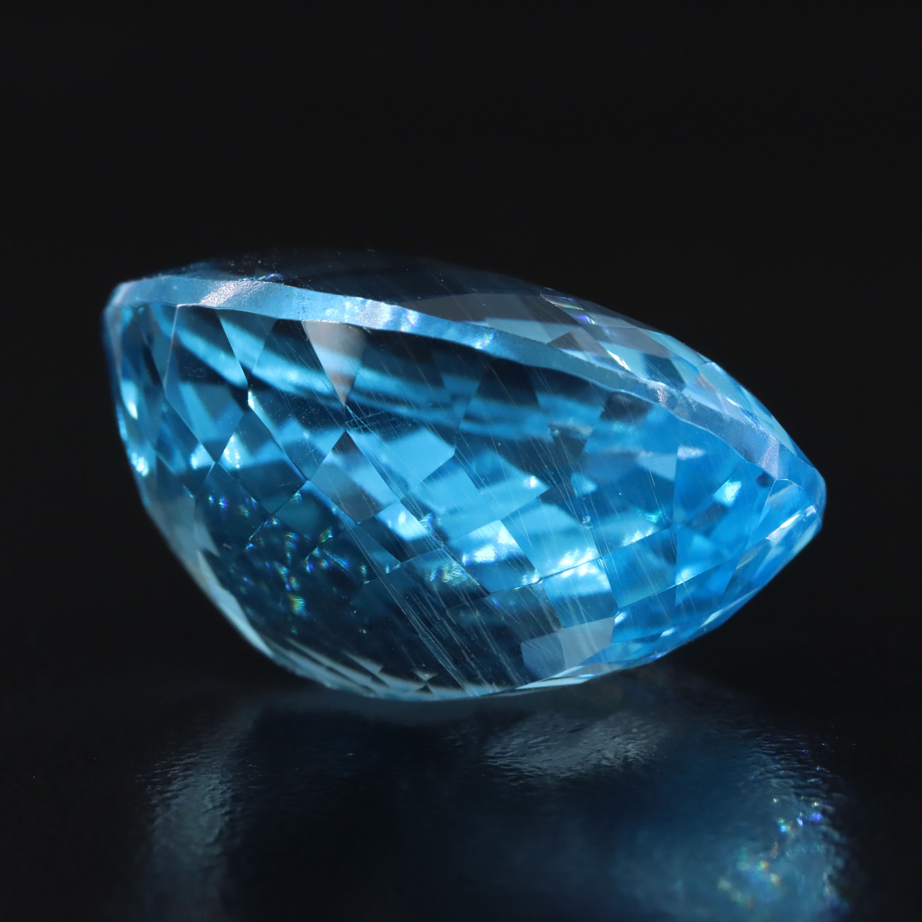 Loose 49.67 CT Swiss Blue Topaz
