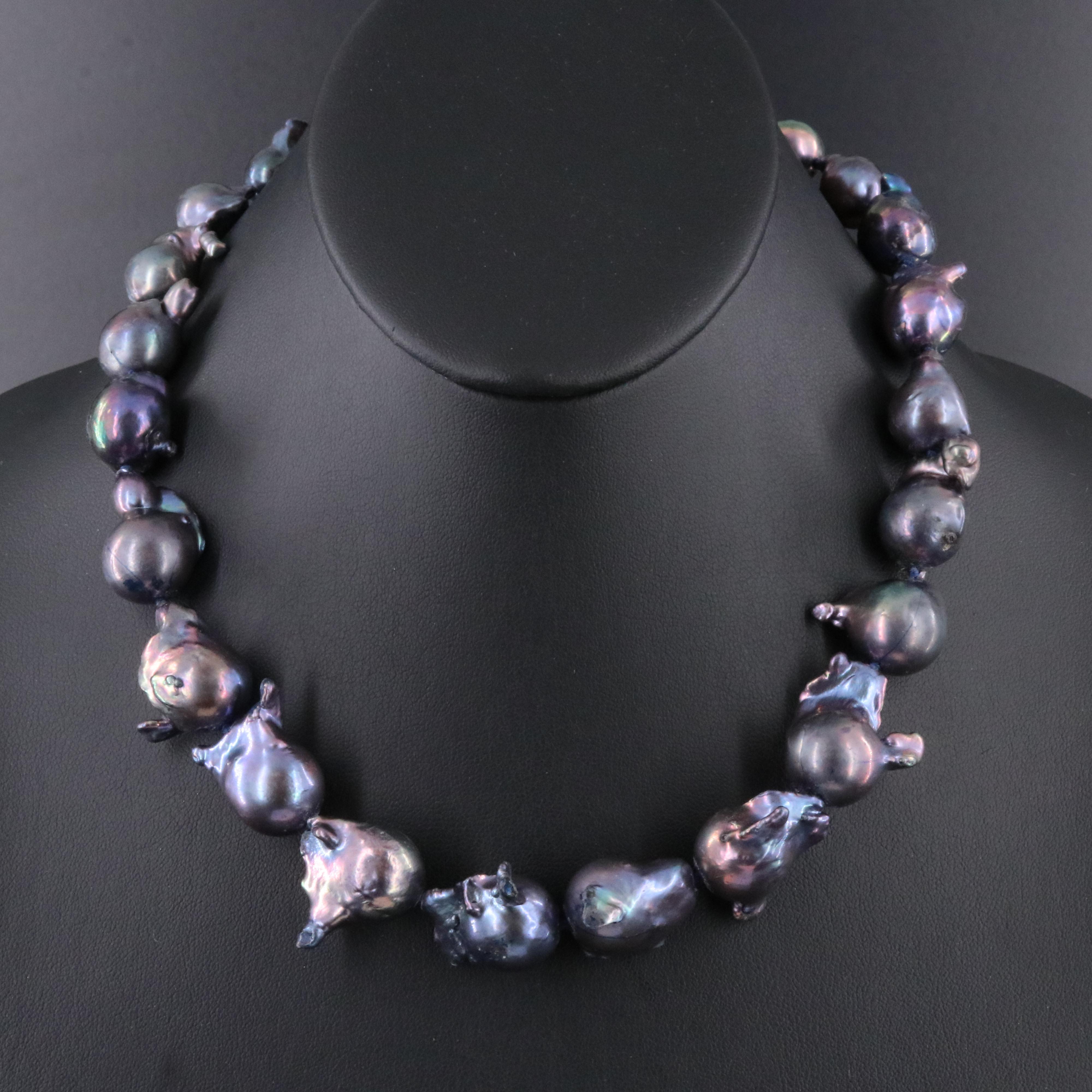 Pearl Necklace with 14K Clasp