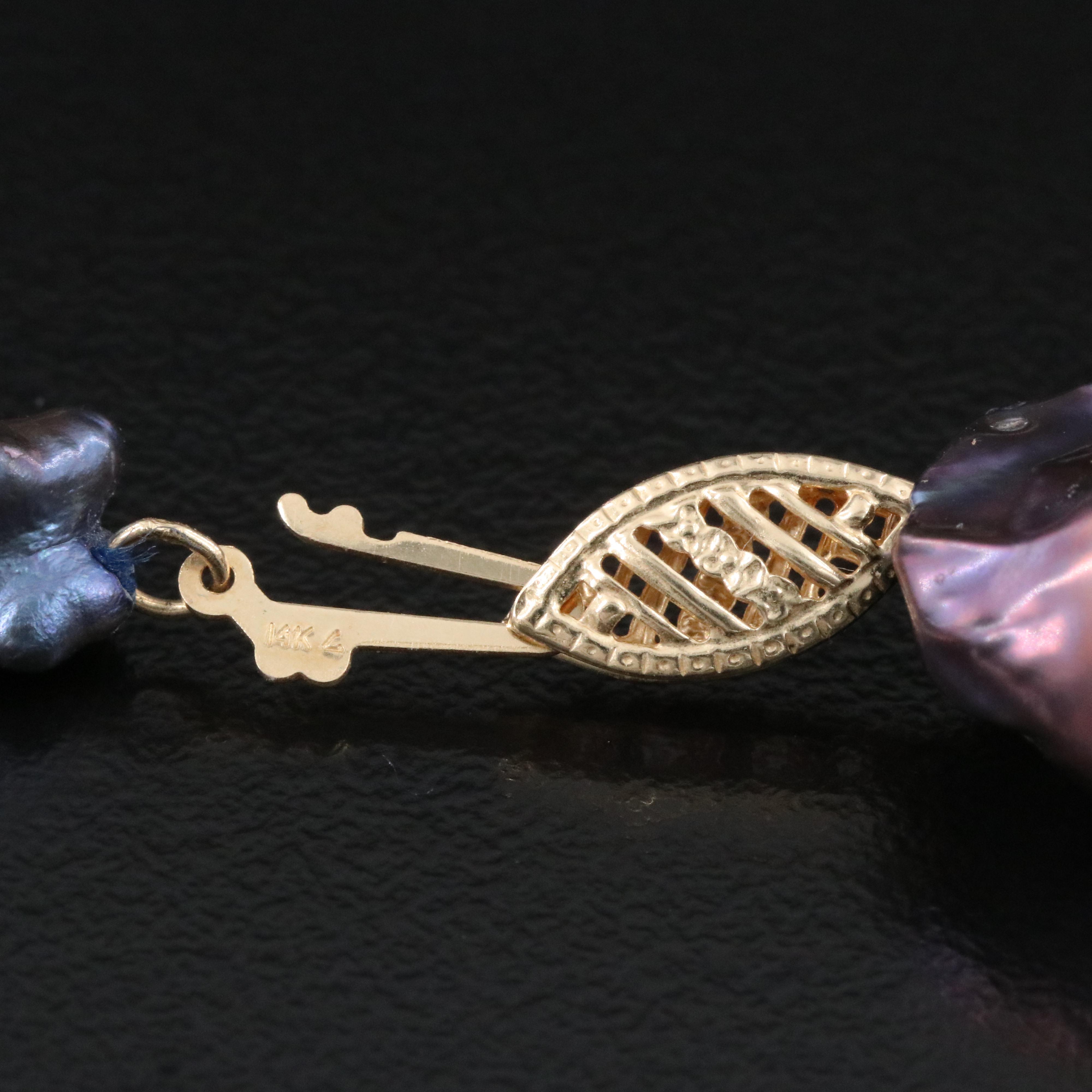 Pearl Necklace with 14K Clasp