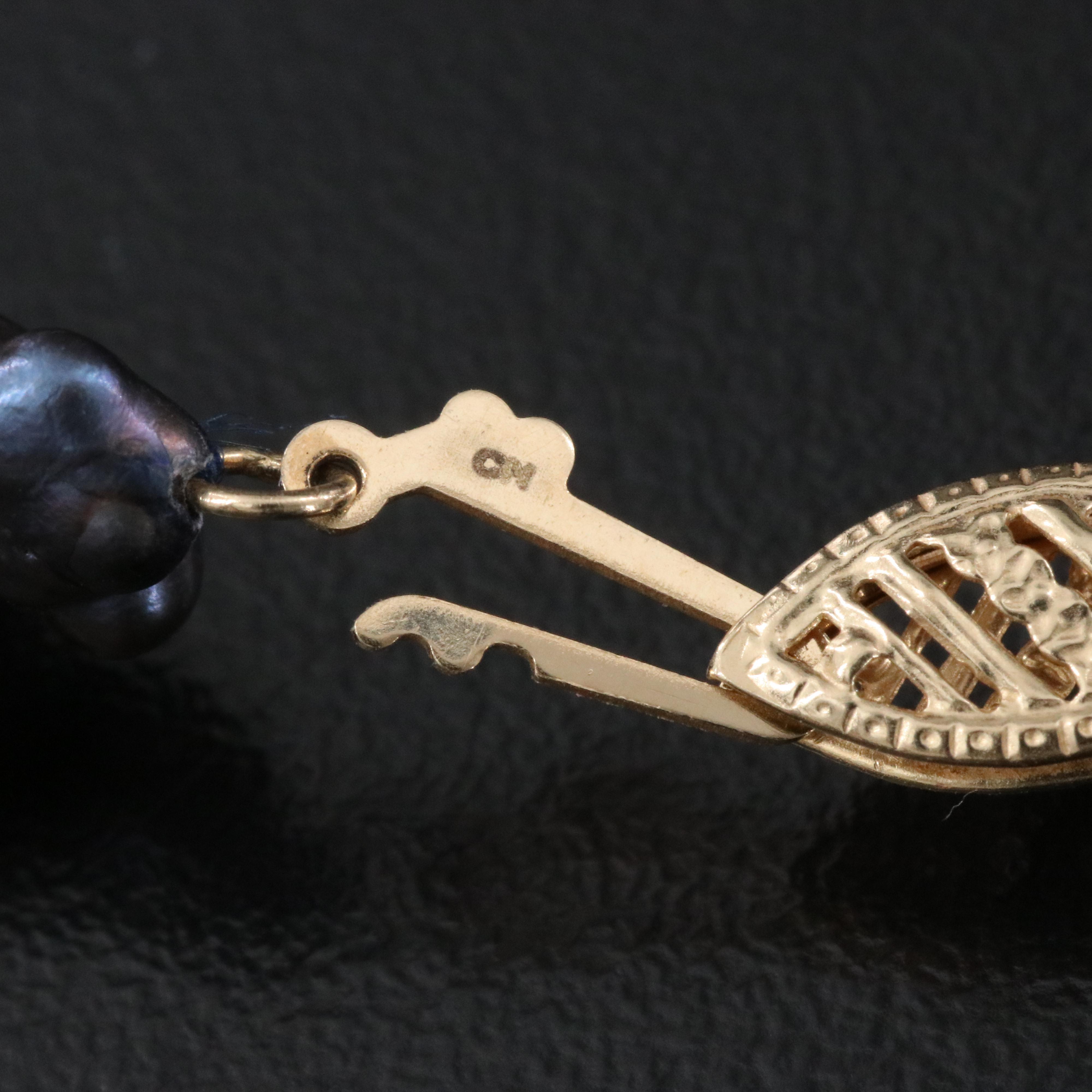 Pearl Necklace with 14K Clasp