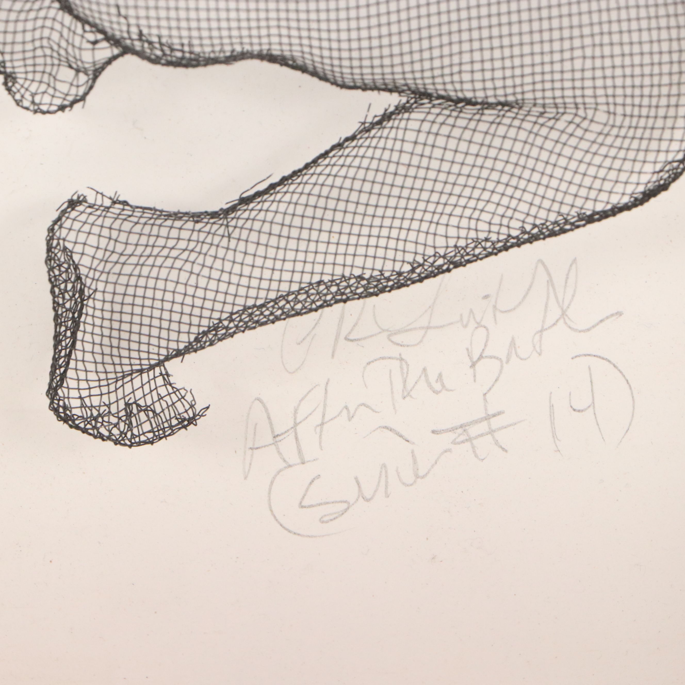 Peter Robinson-Smith Wire Mesh Bas-Relief Sculpture "After the Bath," 2005