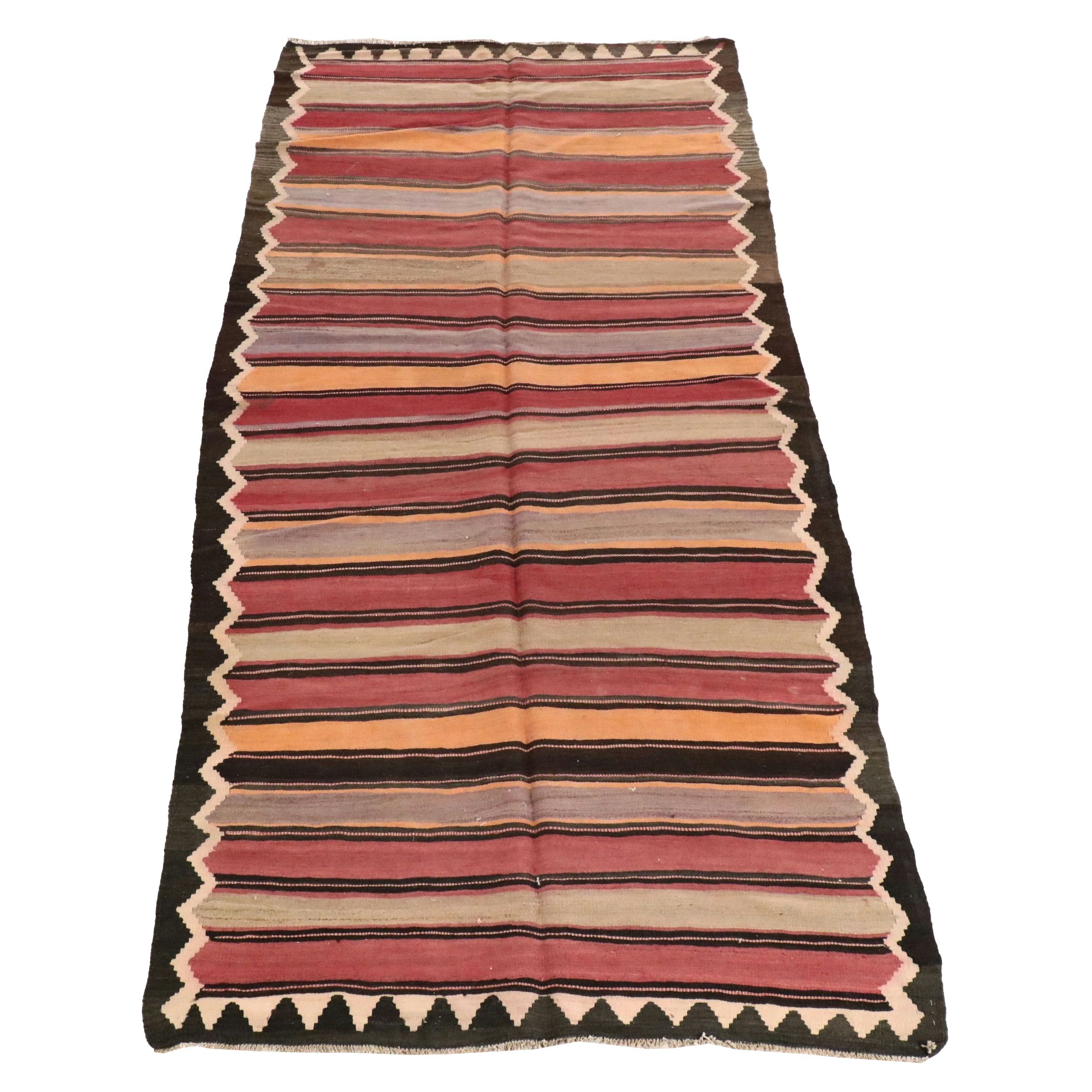 5'7 x 12' Handwoven Turkish Village Long Rug