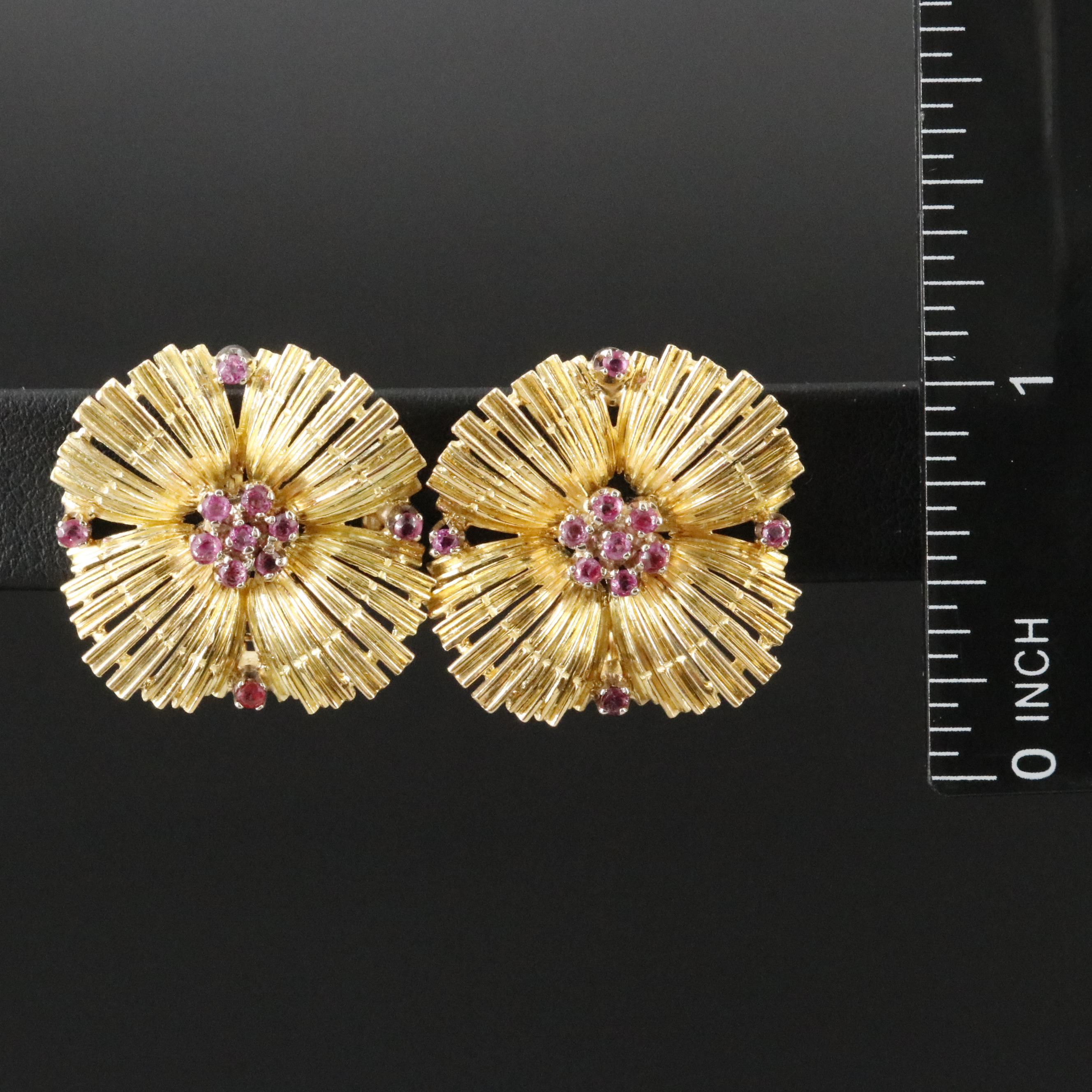 18K Ruby Earrings
