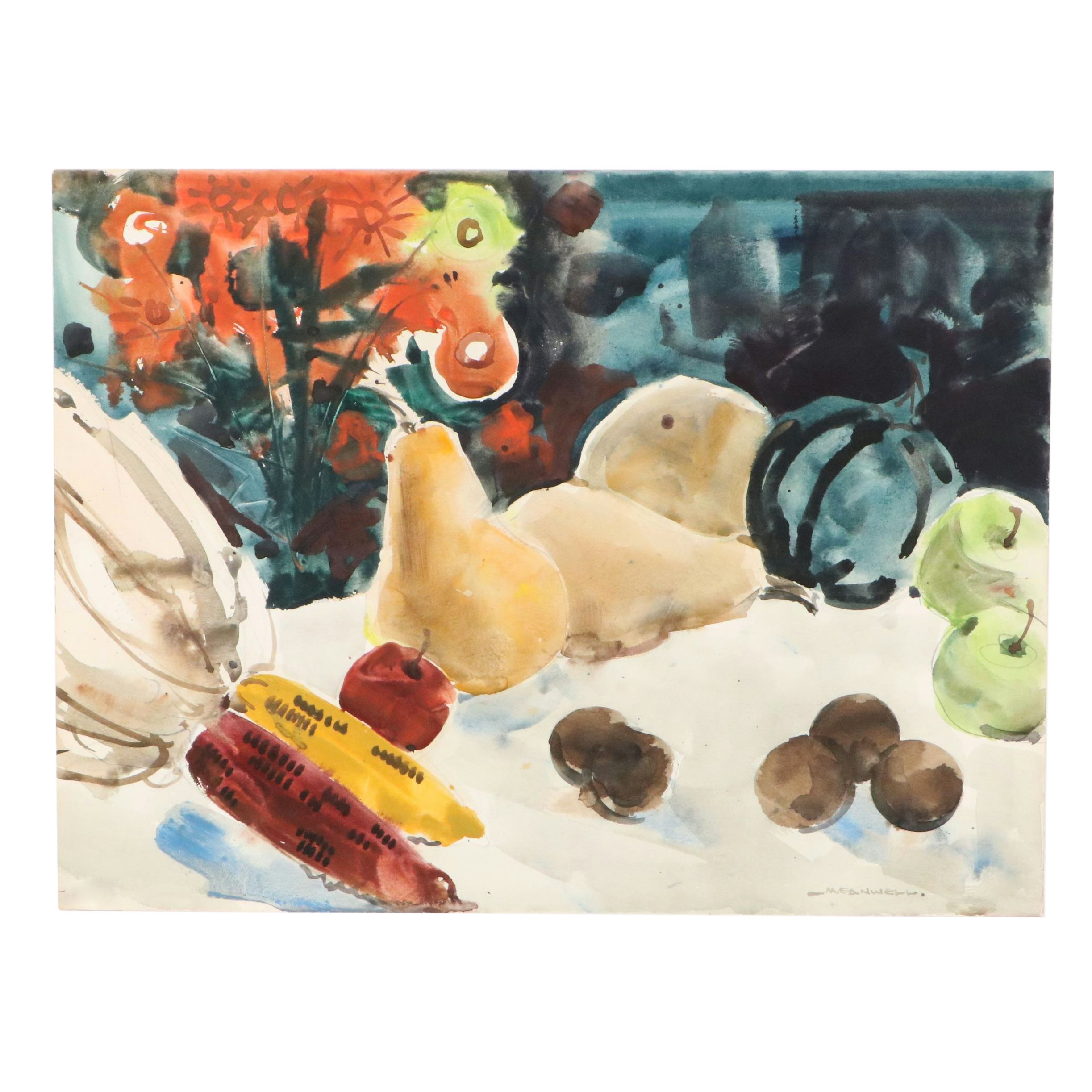Jack Meanwell Watercolor Painting, Circa 1997