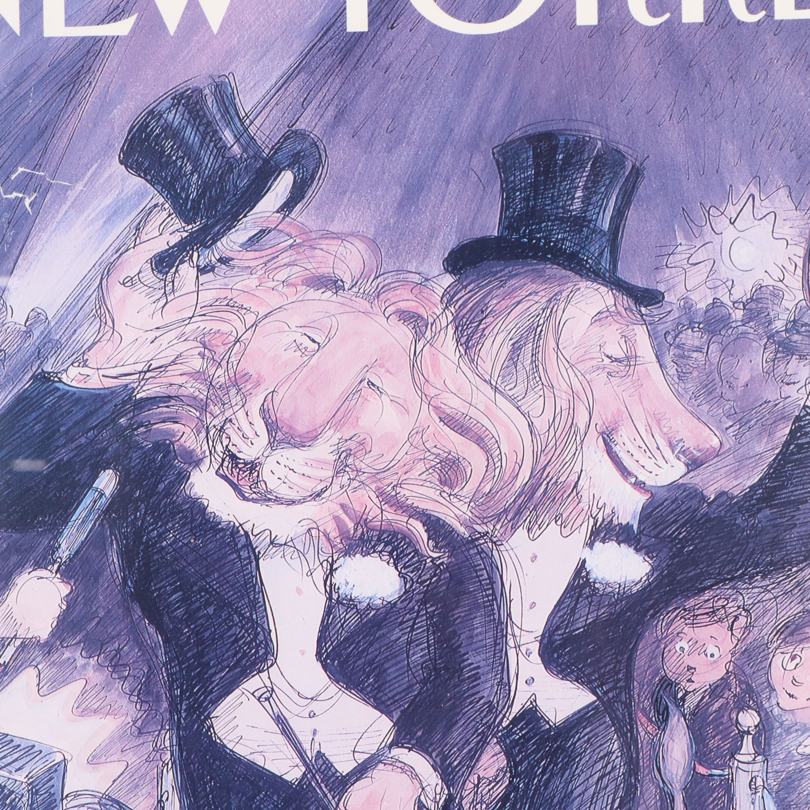 Offset Lithograph After Edward Sorel for "The New Yorker" Cover