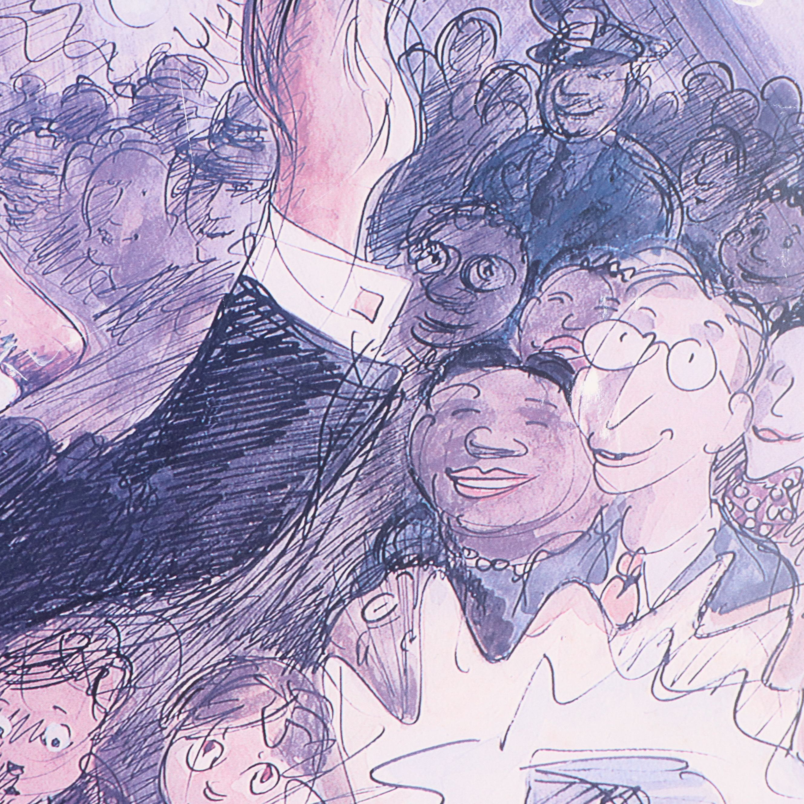 Offset Lithograph After Edward Sorel for "The New Yorker" Cover