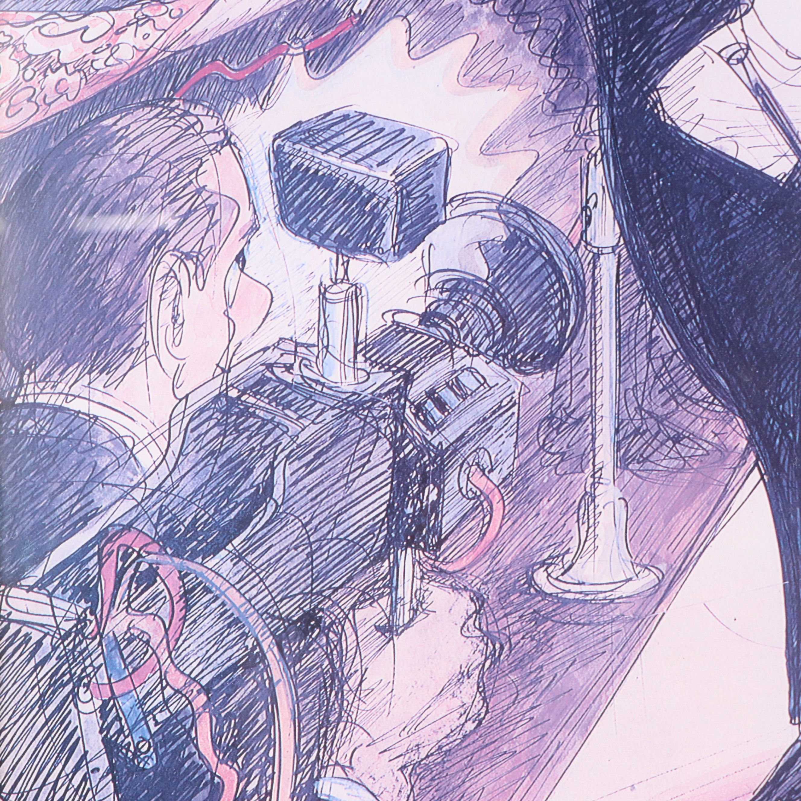 Offset Lithograph After Edward Sorel for "The New Yorker" Cover