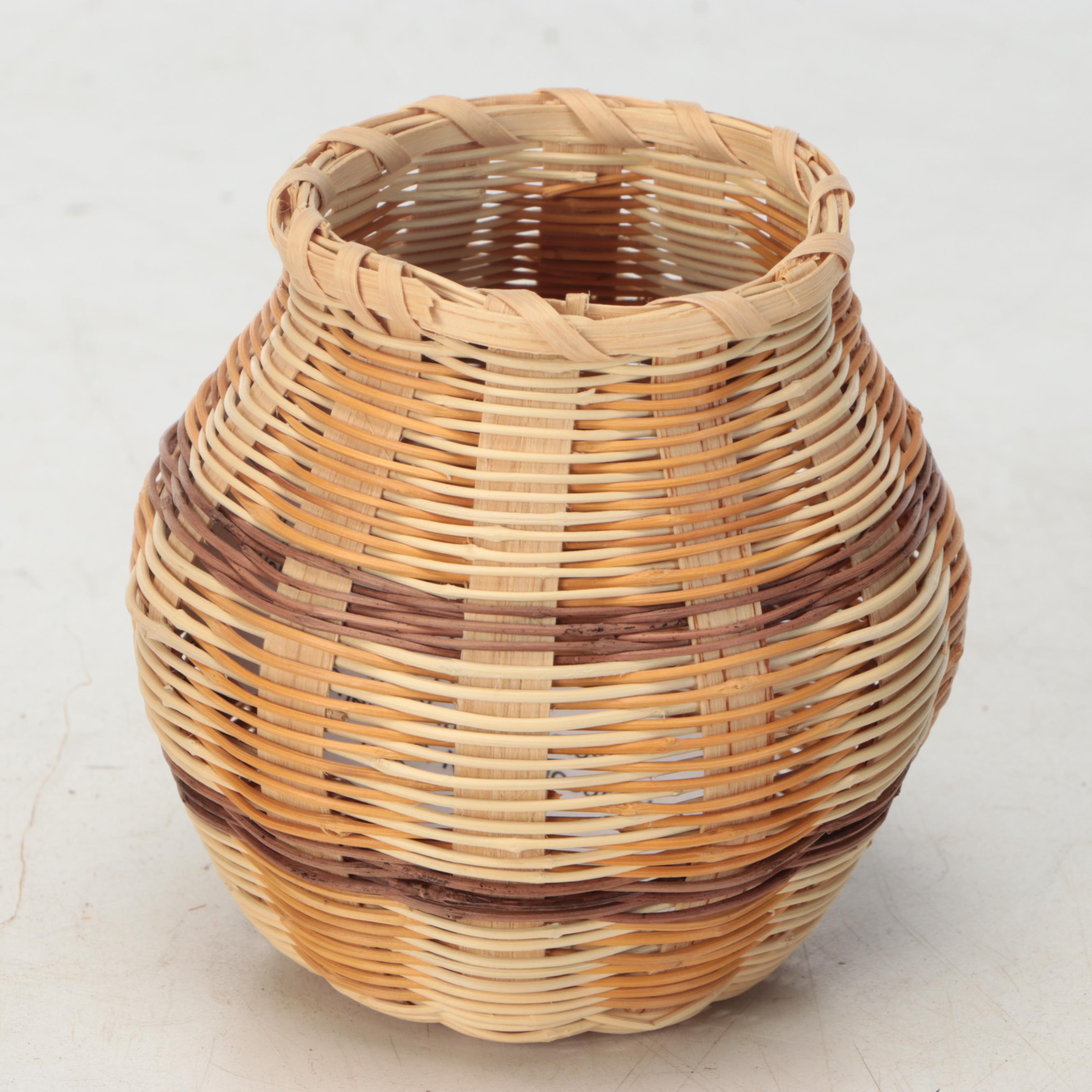 Cherokee Artisan Crafted Honeysuckle and Other Natural Material Baskets