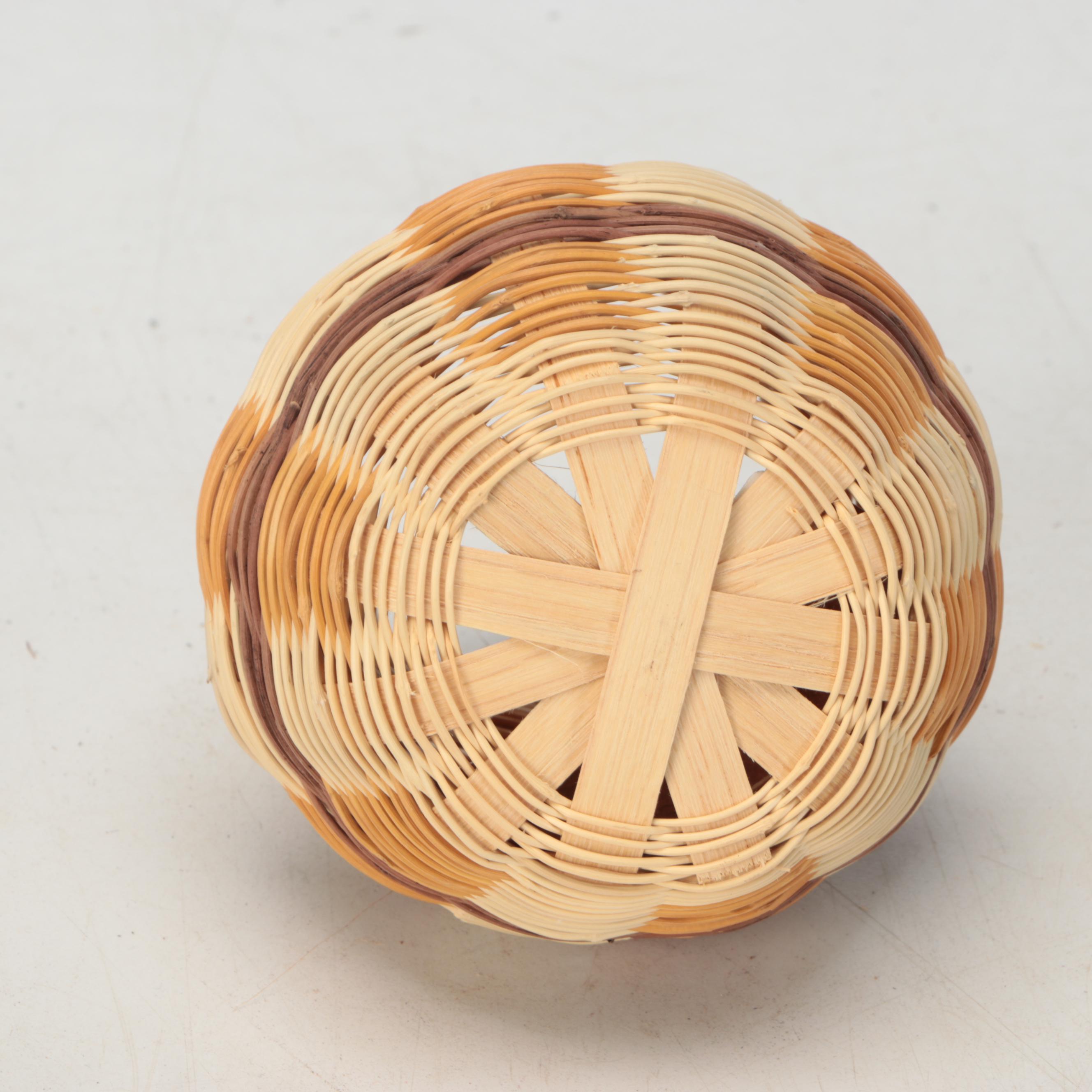 Cherokee Artisan Crafted Honeysuckle and Other Natural Material Baskets