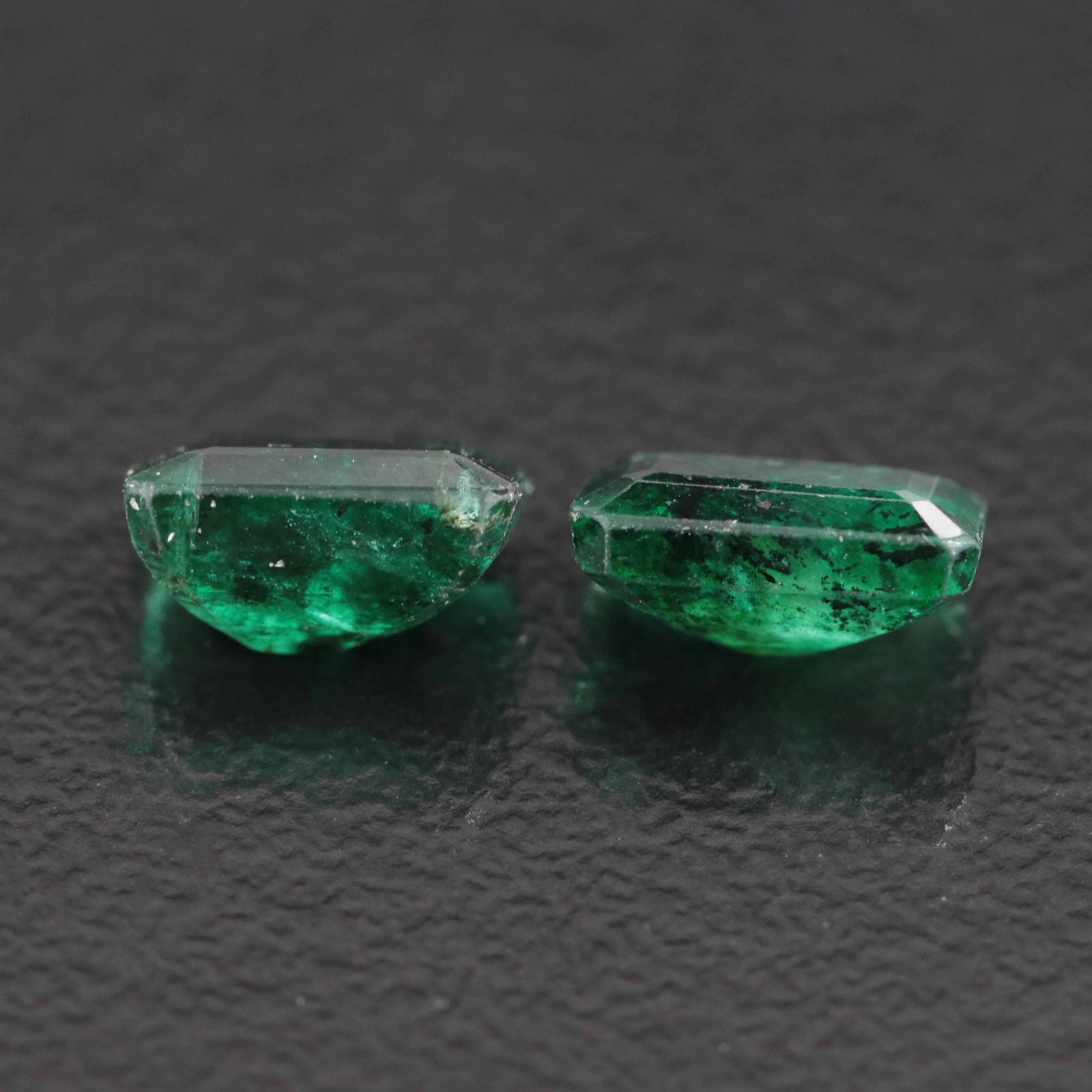 Loose 1.79 CTW Emerald Matched Pair