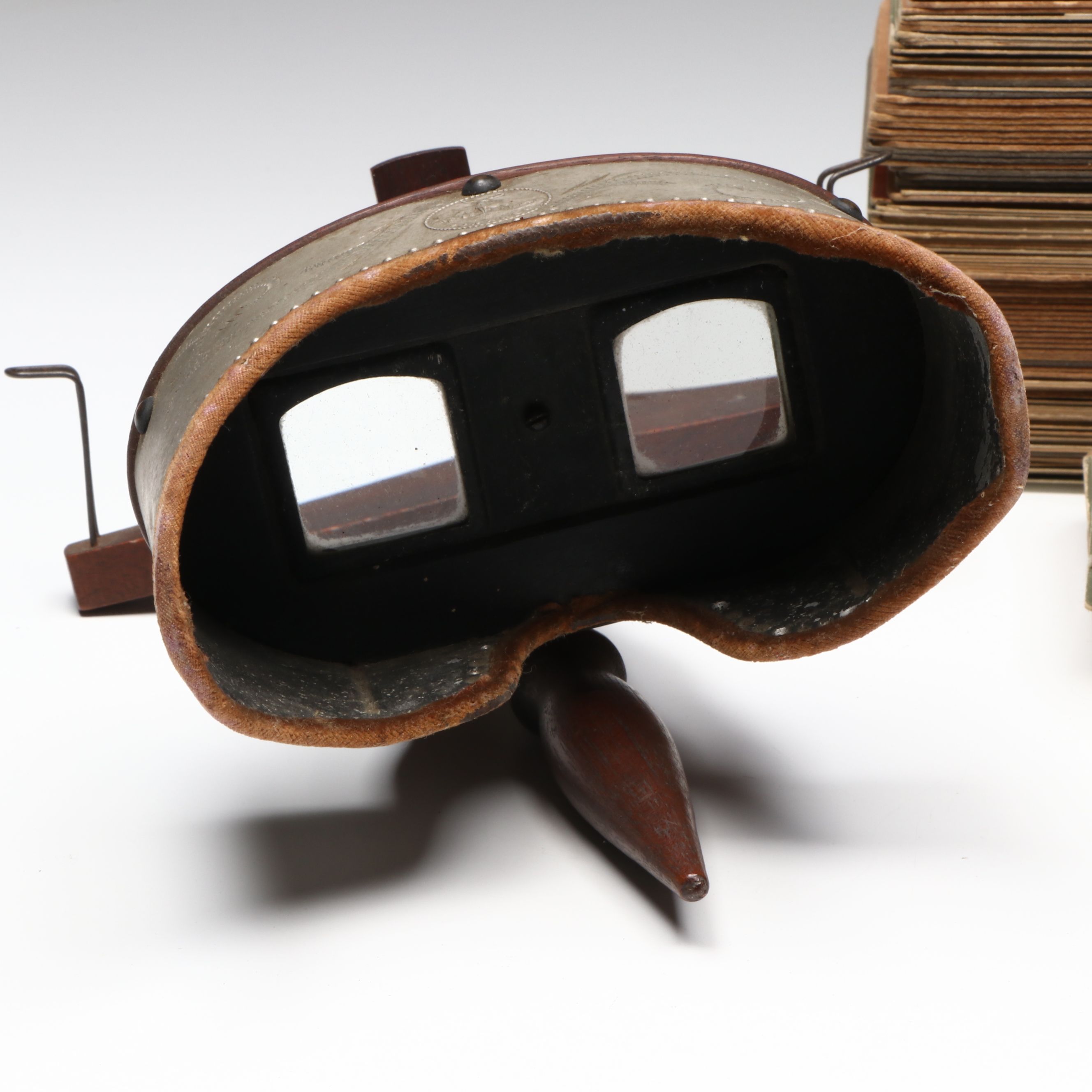 Monarch Stereoscope Viewer with Paper Slides, Early 20th Century