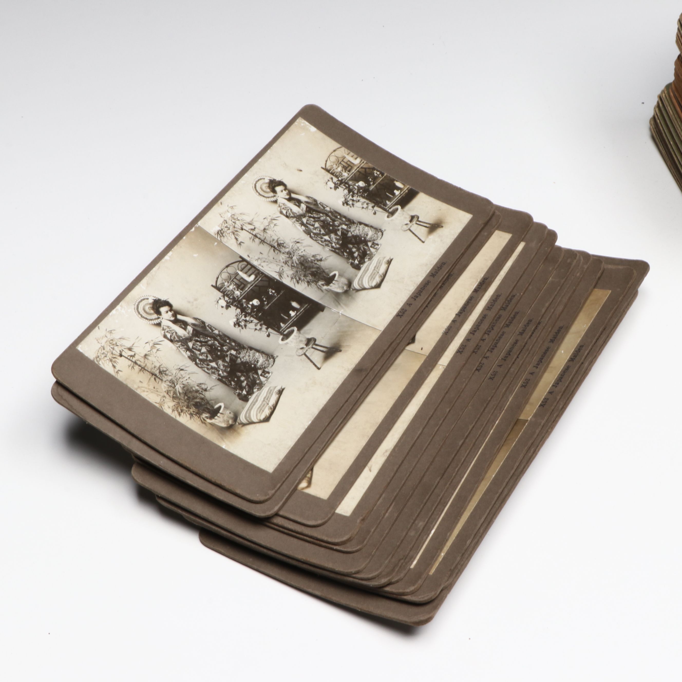 Monarch Stereoscope Viewer with Paper Slides, Early 20th Century