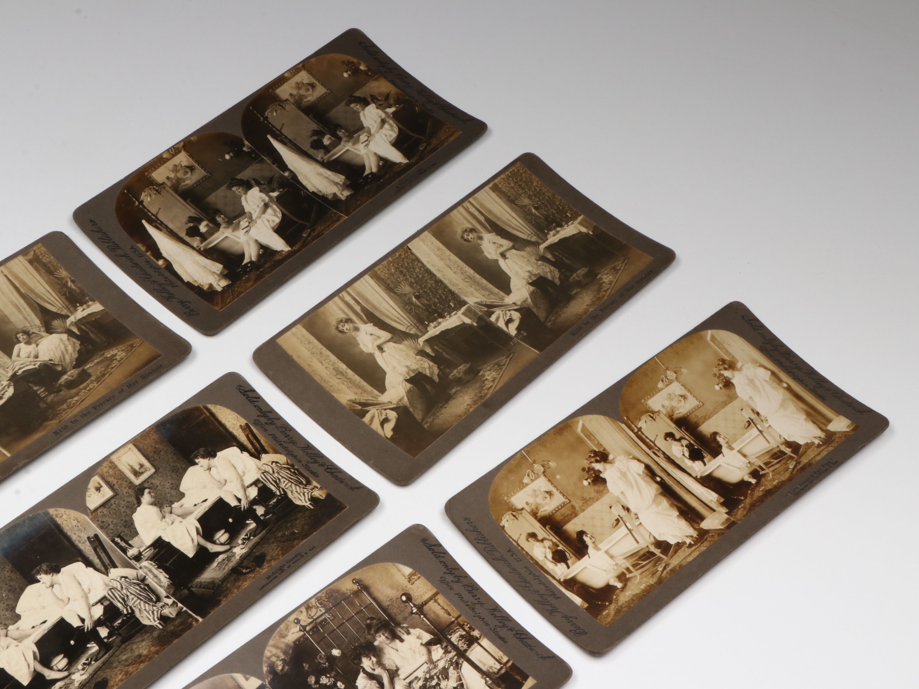 Monarch Stereoscope Viewer with Paper Slides, Early 20th Century