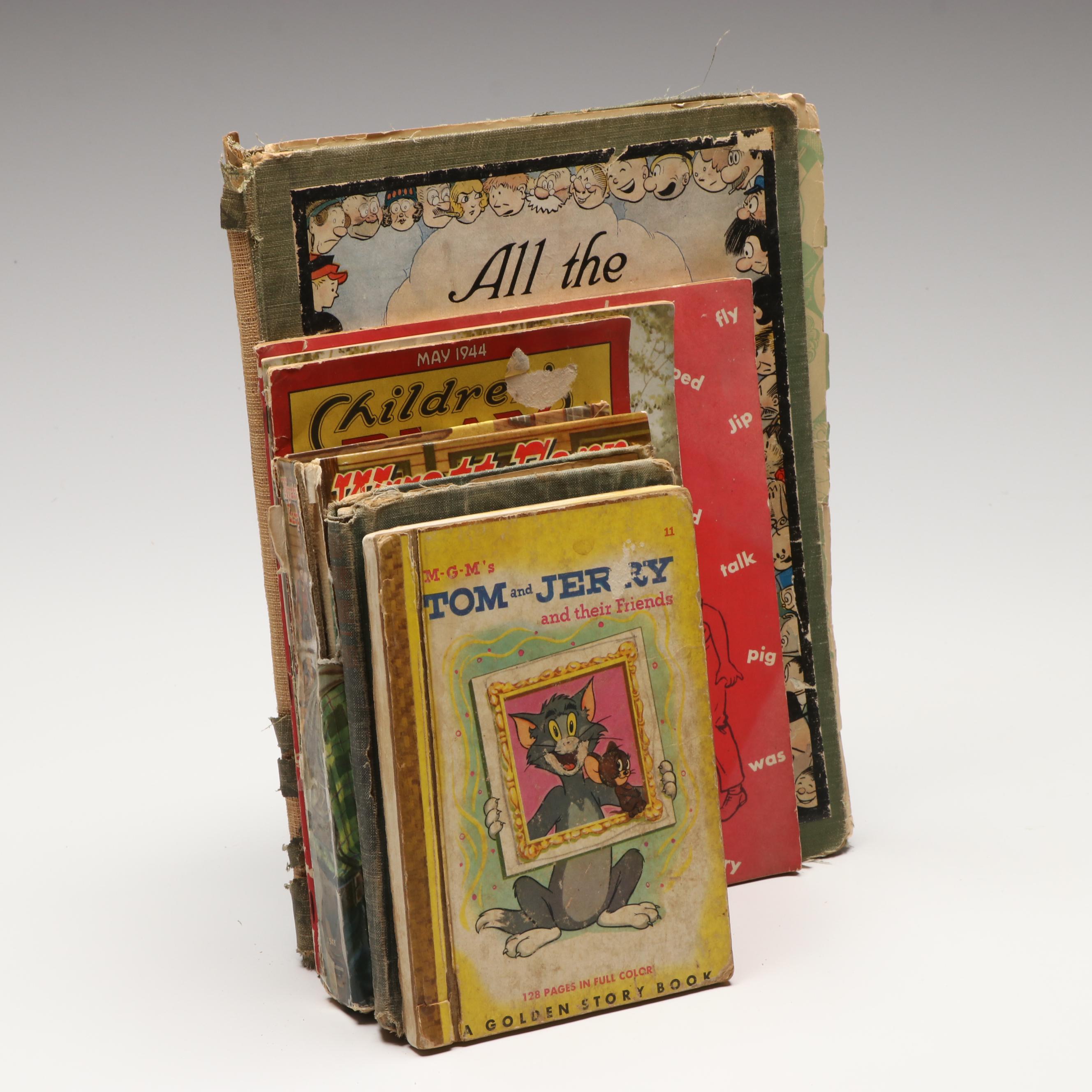 1926 Edition "All the Funny Folks" by Jack Lait et. all and More Childrens Books