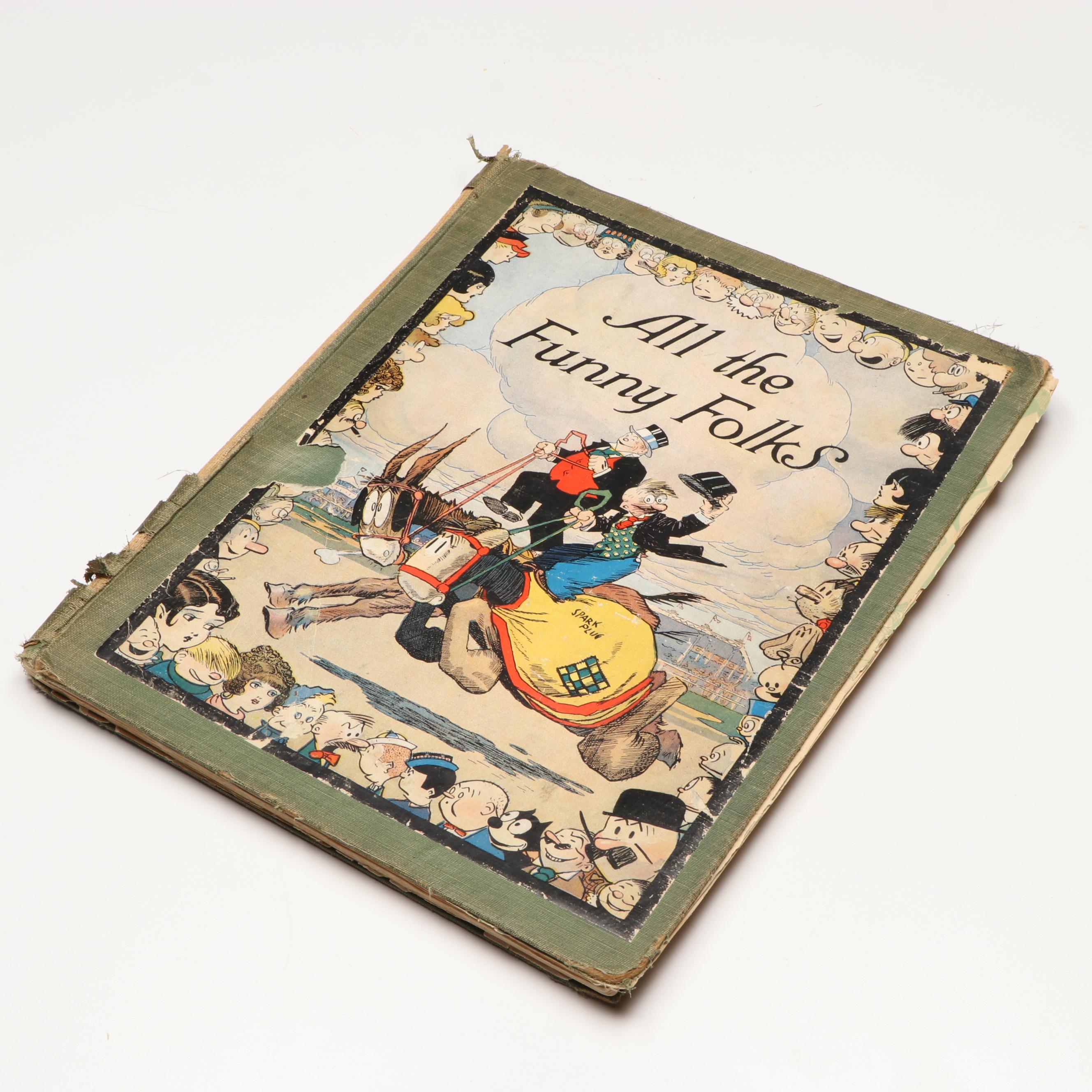 1926 Edition "All the Funny Folks" by Jack Lait et. all and More Childrens Books