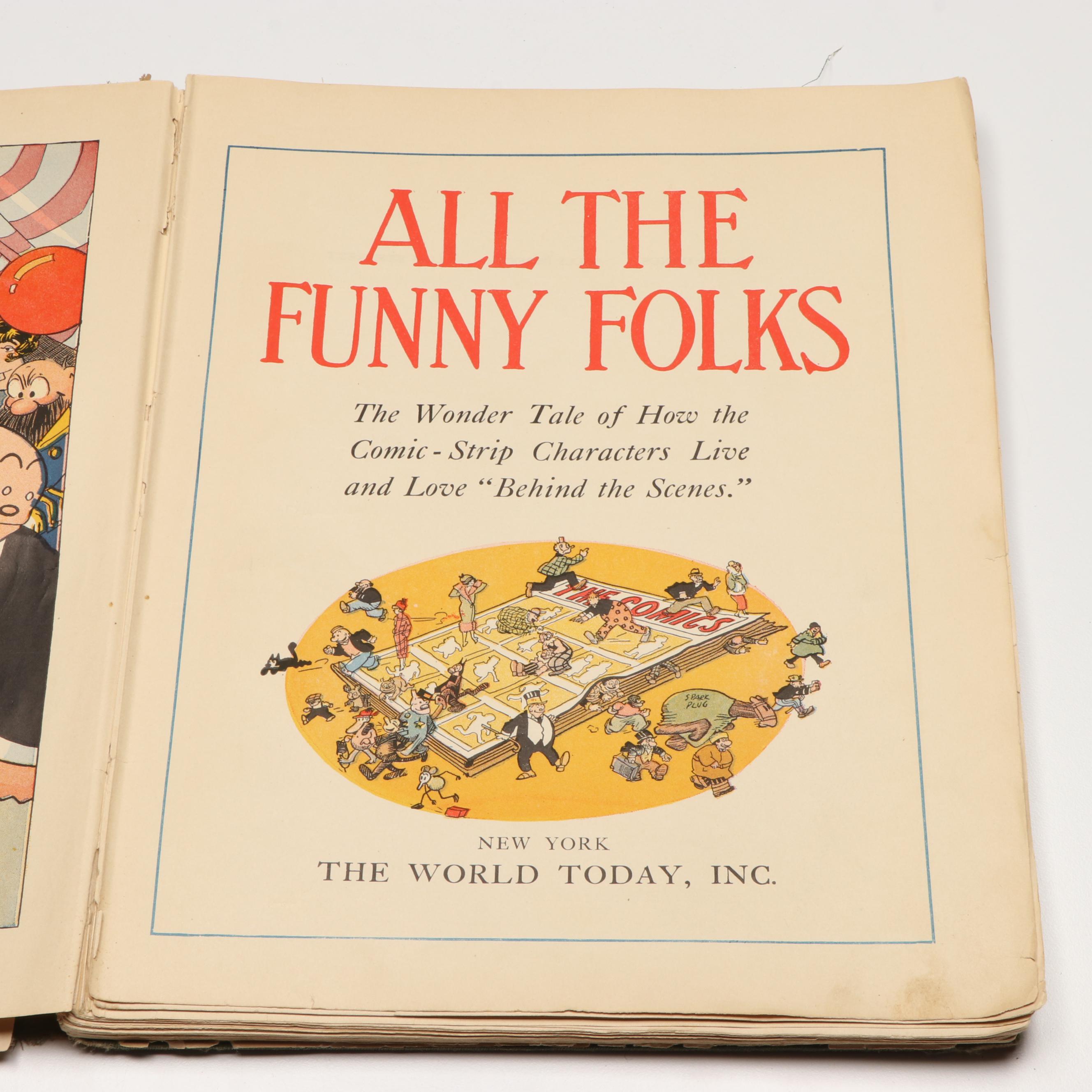 1926 Edition "All the Funny Folks" by Jack Lait et. all and More Childrens Books