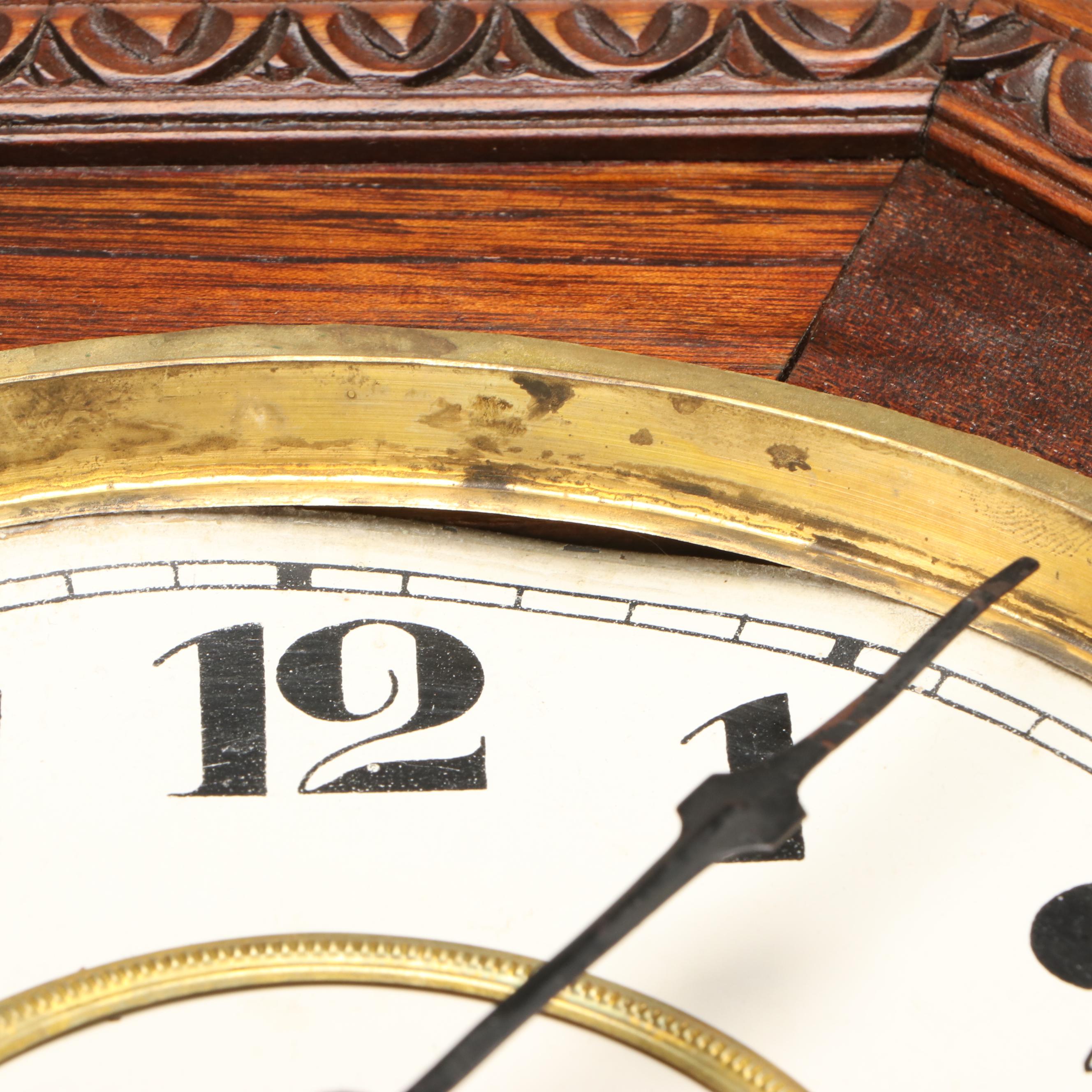 Imazu "Epoch A" Oak Case Wall Clock