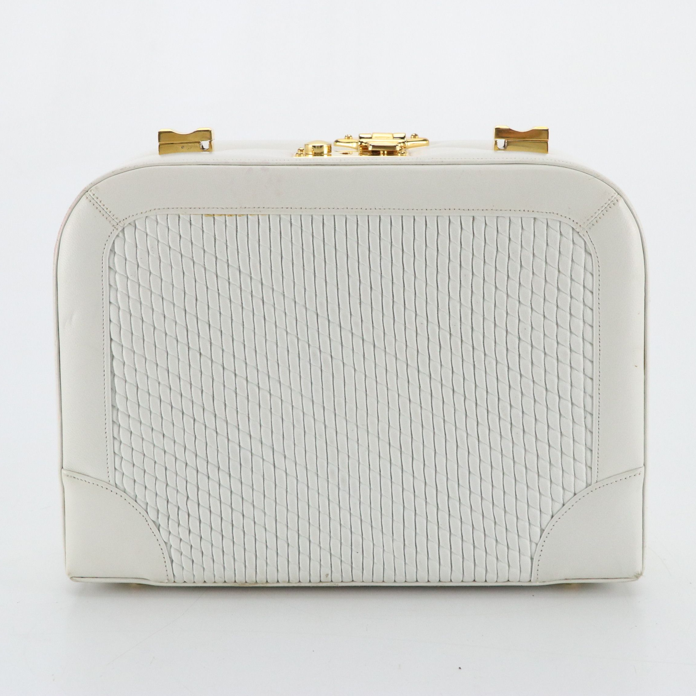 Judith Leiber Handbag in White Leather