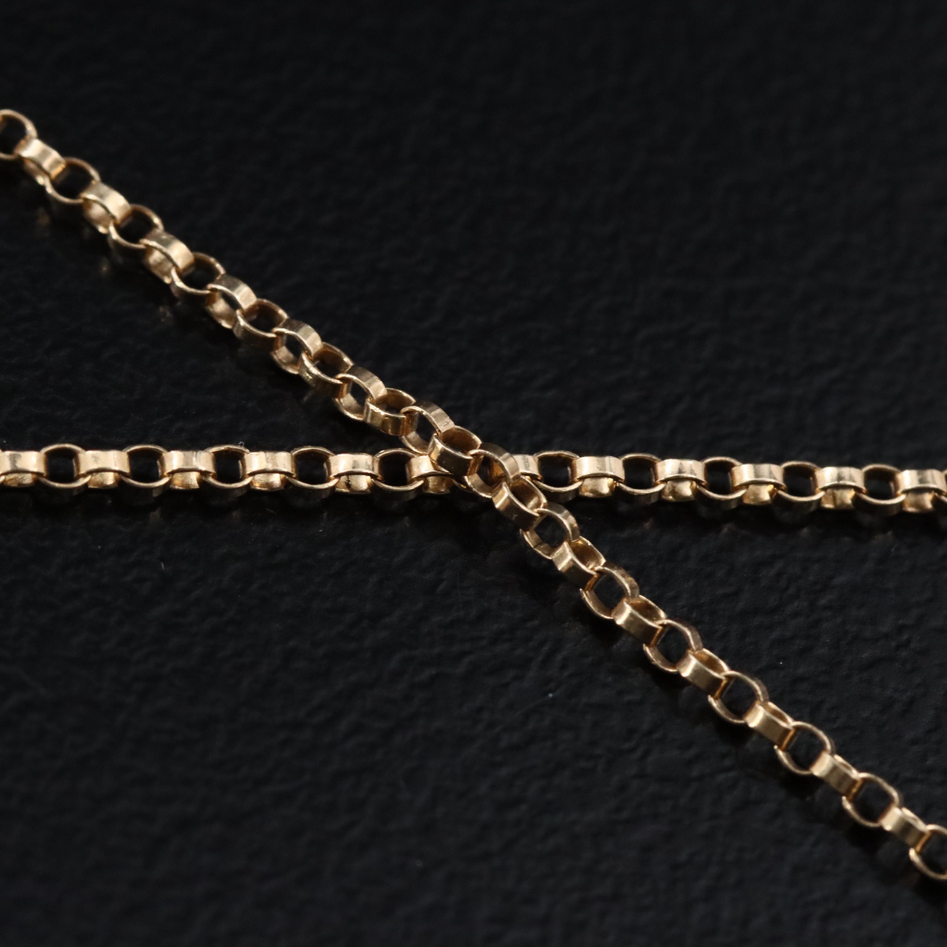 14K Razor, Comb and Scissor Charm Necklace