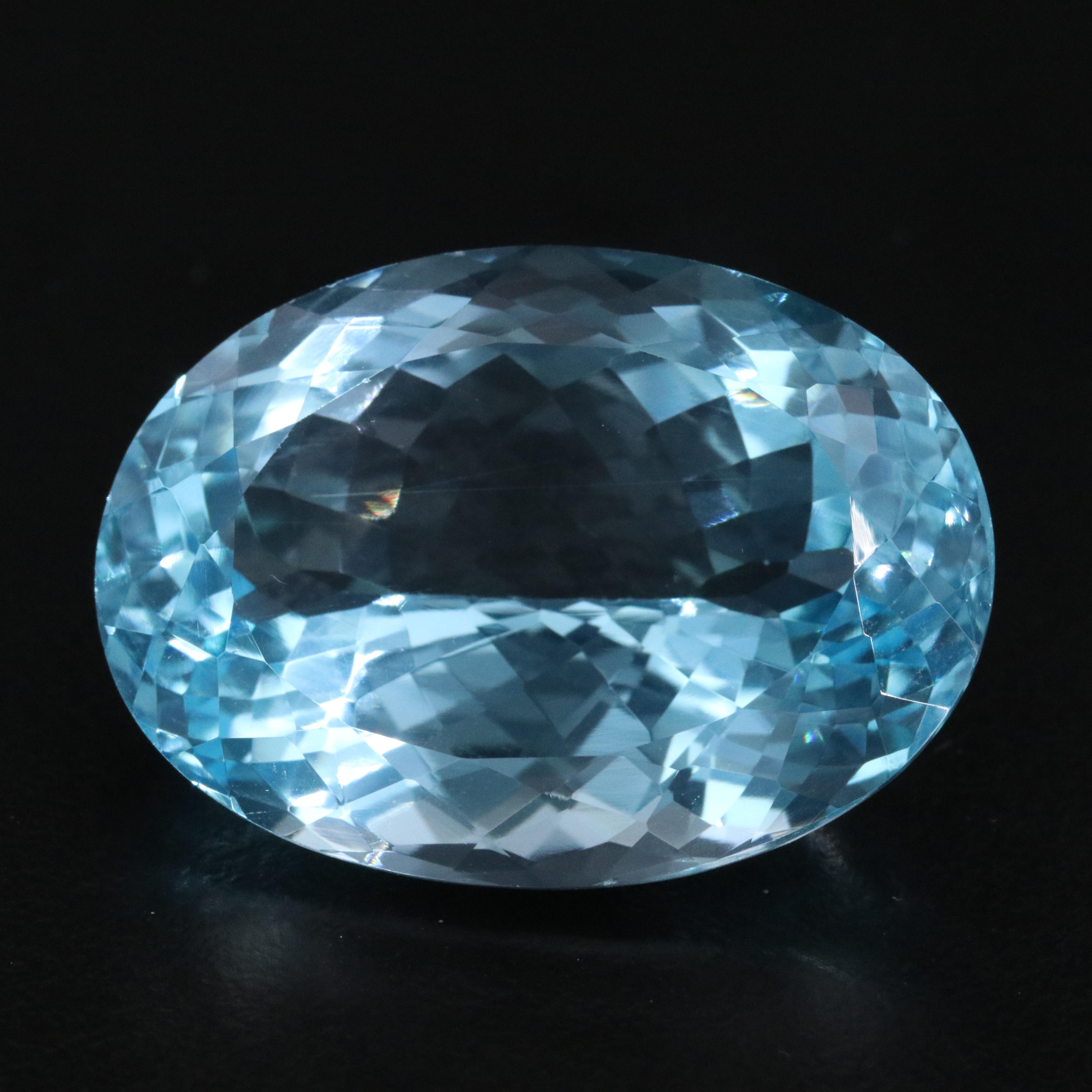 Loose 55.64 CT Blue Topaz