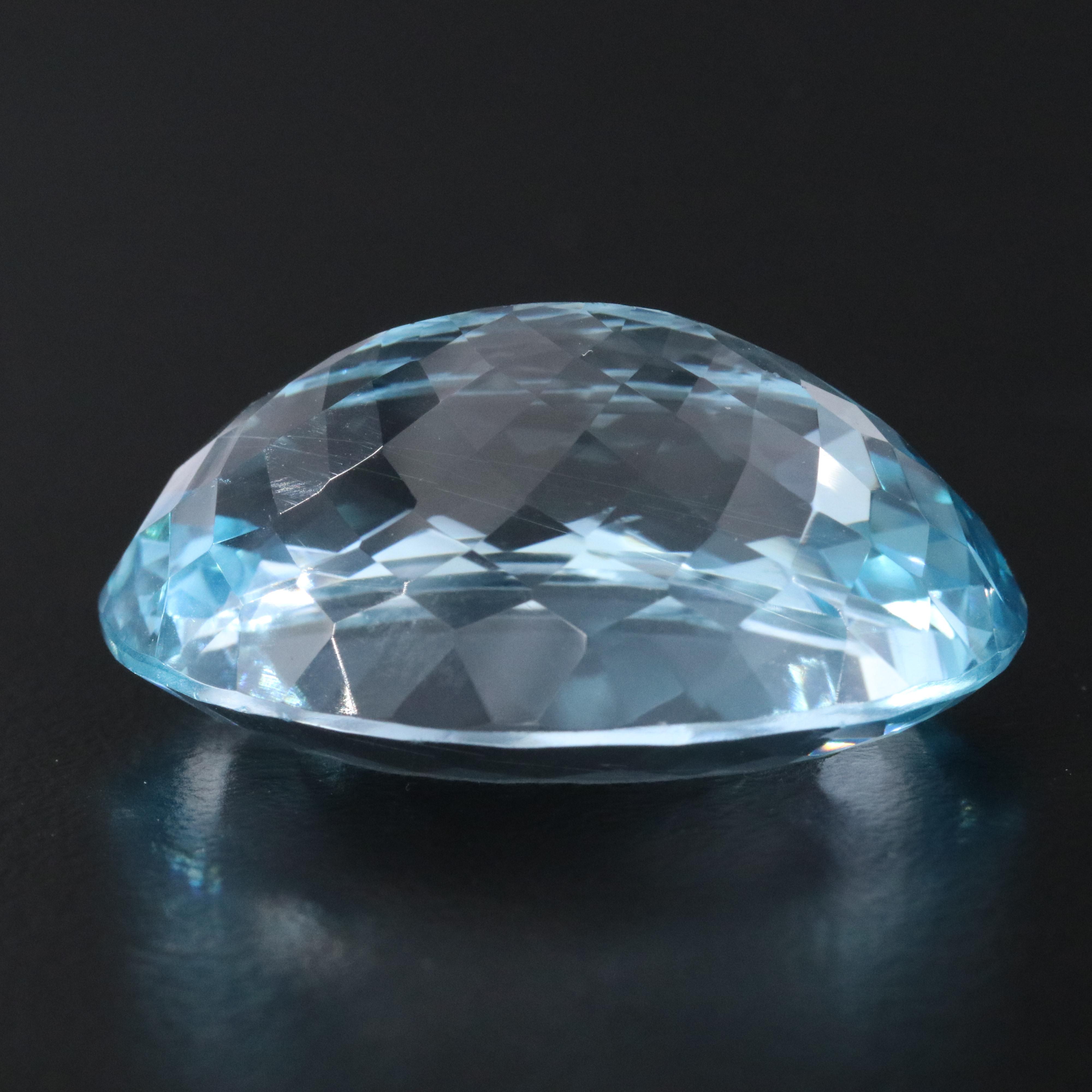 Loose 55.64 CT Blue Topaz
