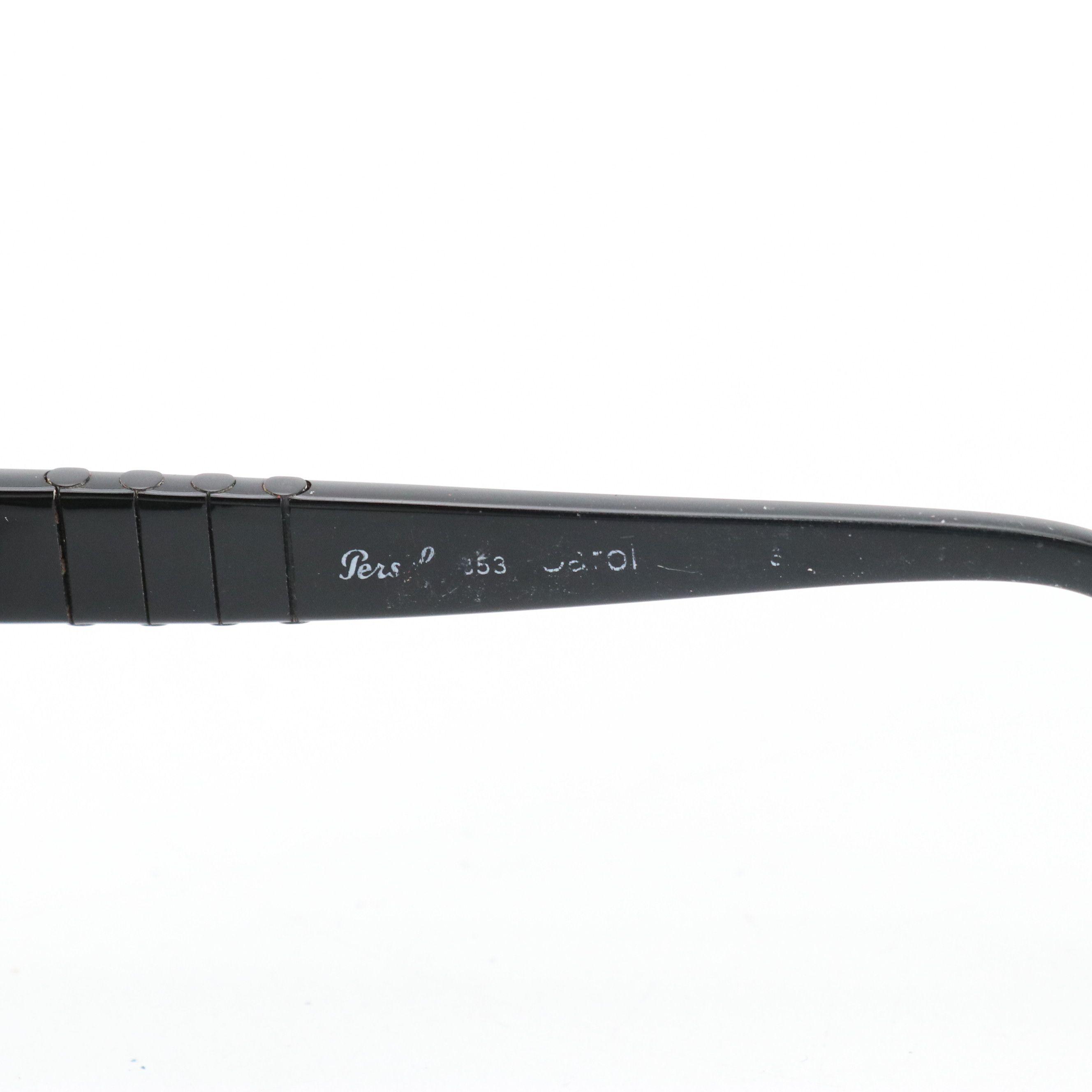 Persol Carol 853 Black Cat-Eye Sunglasses with Case