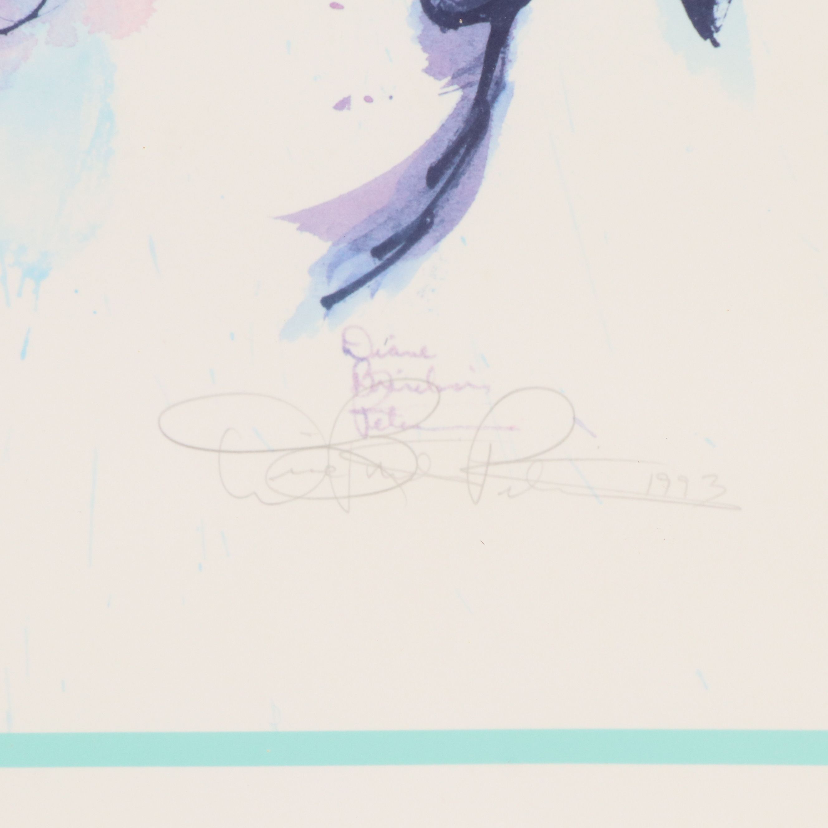 Ronald Searle Offset Lithograph "A Cheerful Bunch," 1993